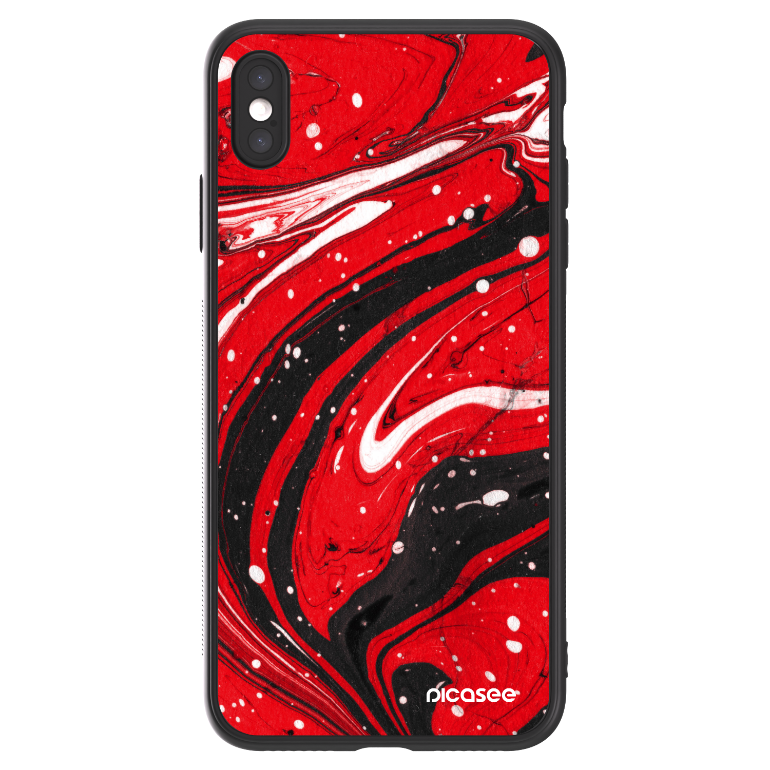 Picasee ULTIMATE CASE pentru Apple iPhone XS Max - Red black