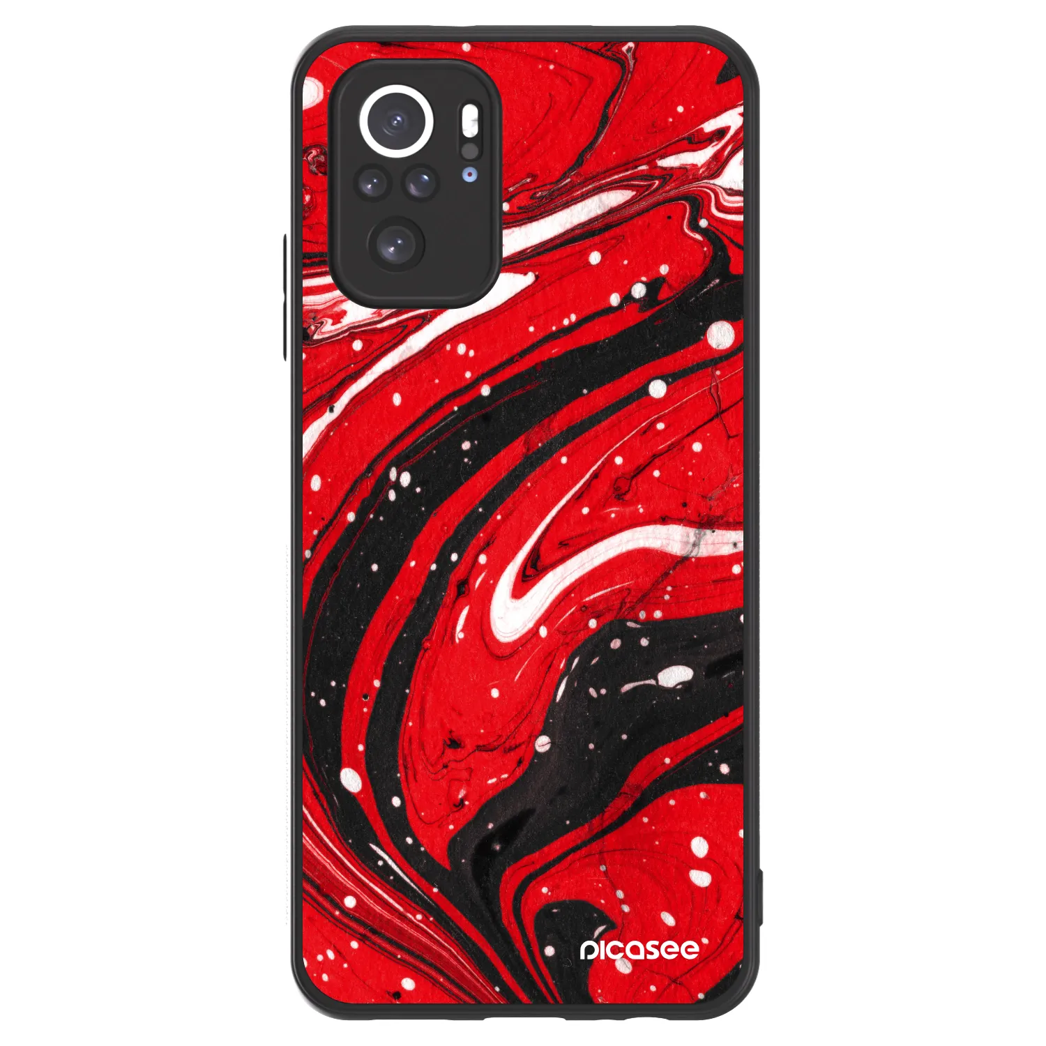 Picasee ULTIMATE CASE pentru Xiaomi Redmi Note 10 - Red black