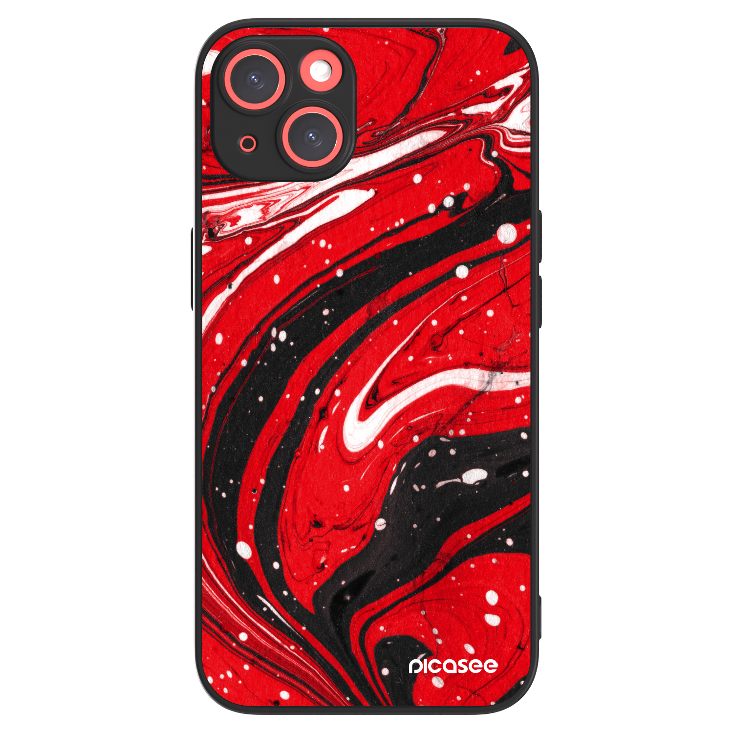 Picasee ULTIMATE CASE pentru Apple iPhone 13 - Red black