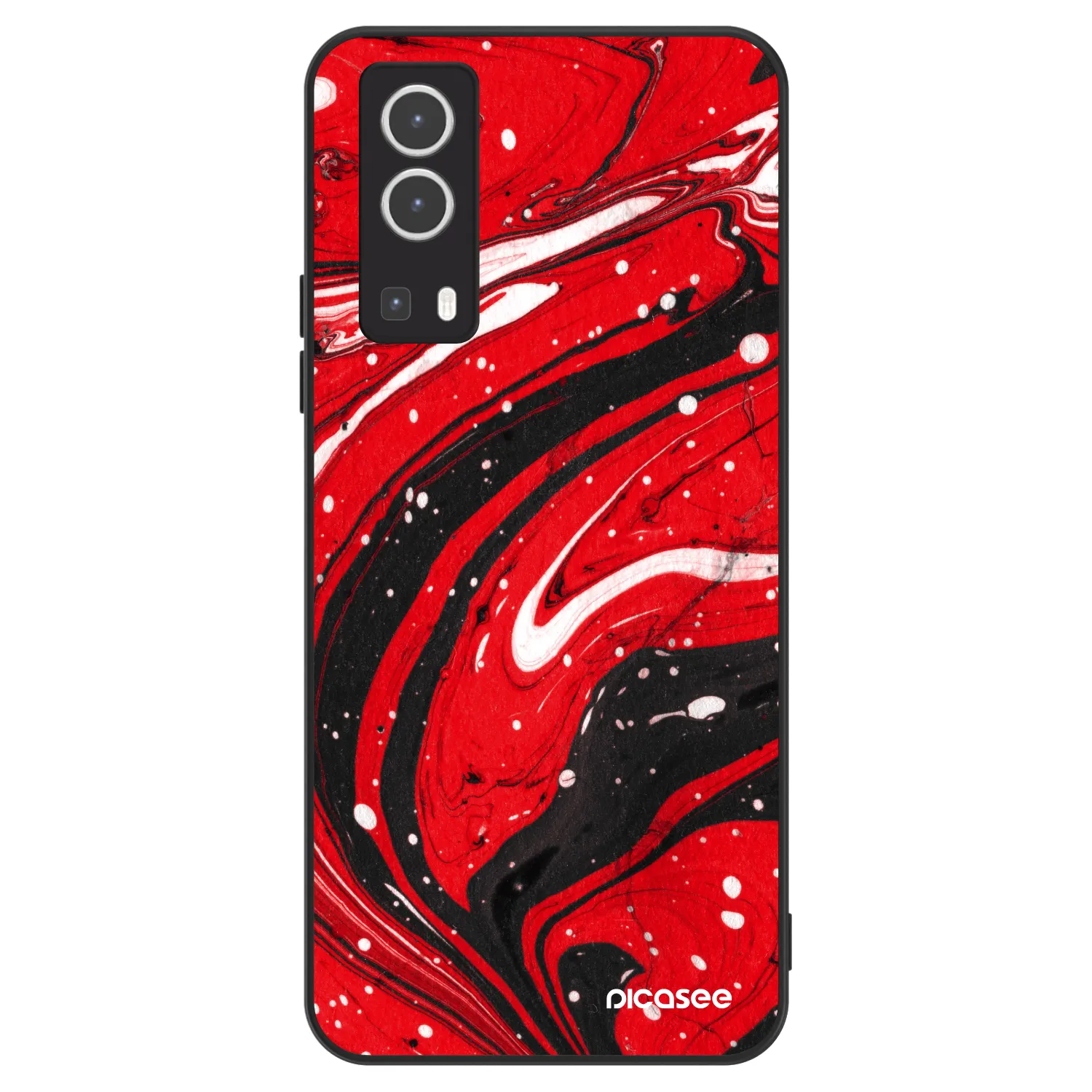 Picasee ULTIMATE CASE pentru Vivo Y72 5G - Red black