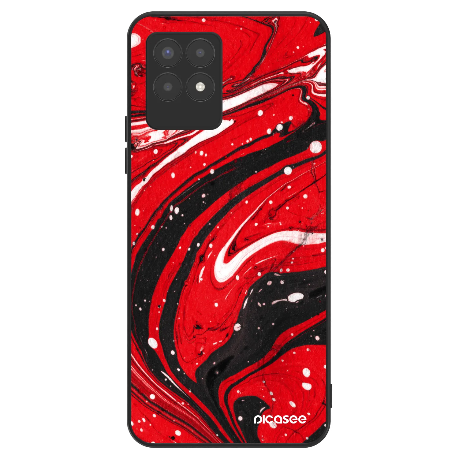 Picasee ULTIMATE CASE pentru Realme 8i - Red black