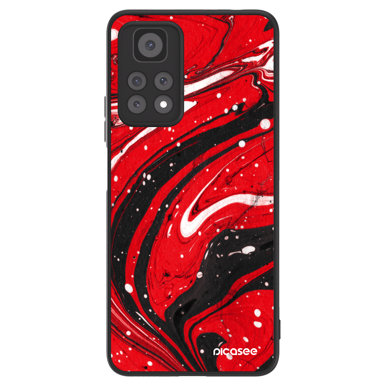 Picasee ULTIMATE CASE pentru Xiaomi Redmi Note 11 Pro 5G - Red black