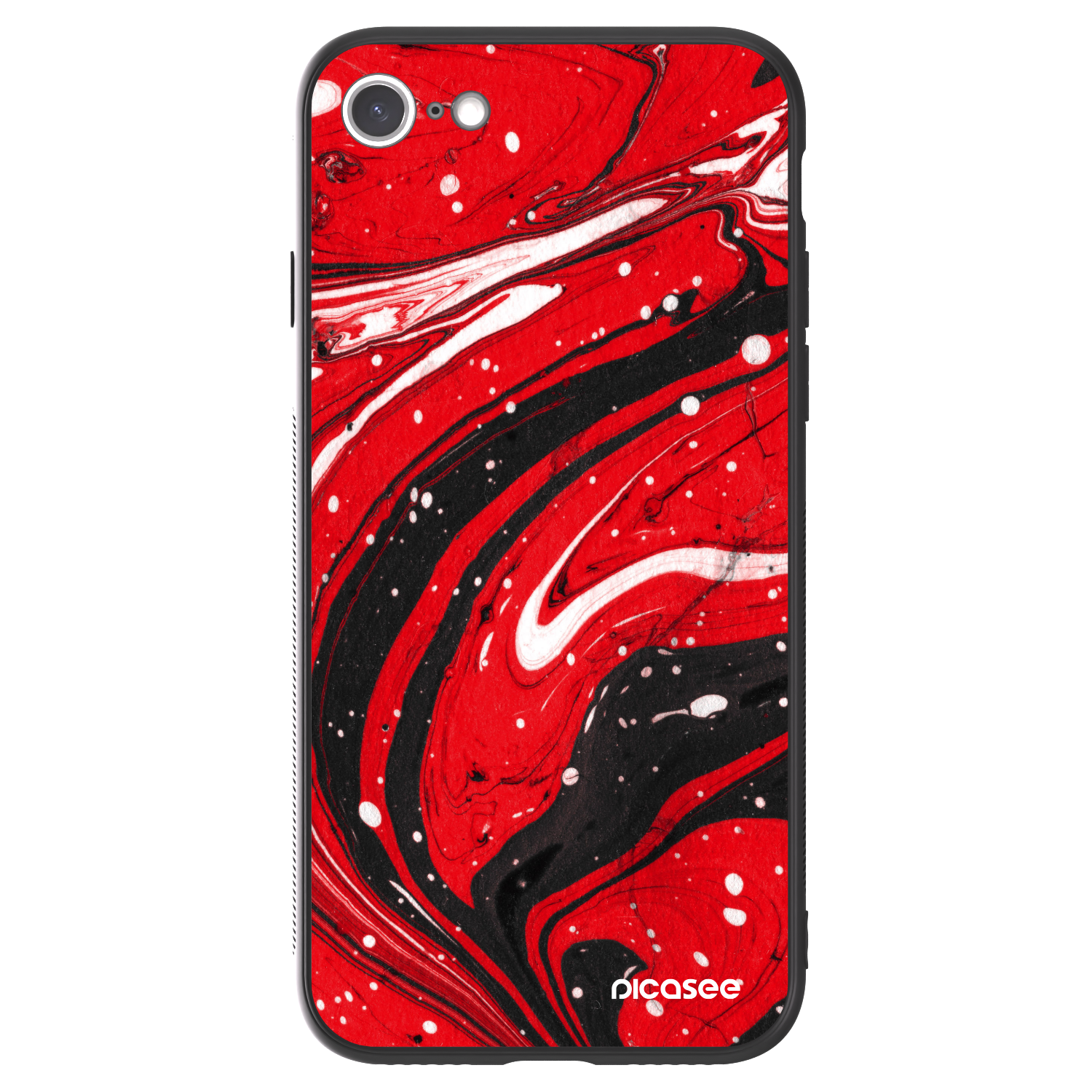 Picasee ULTIMATE CASE pentru Apple iPhone SE 2022 - Red black