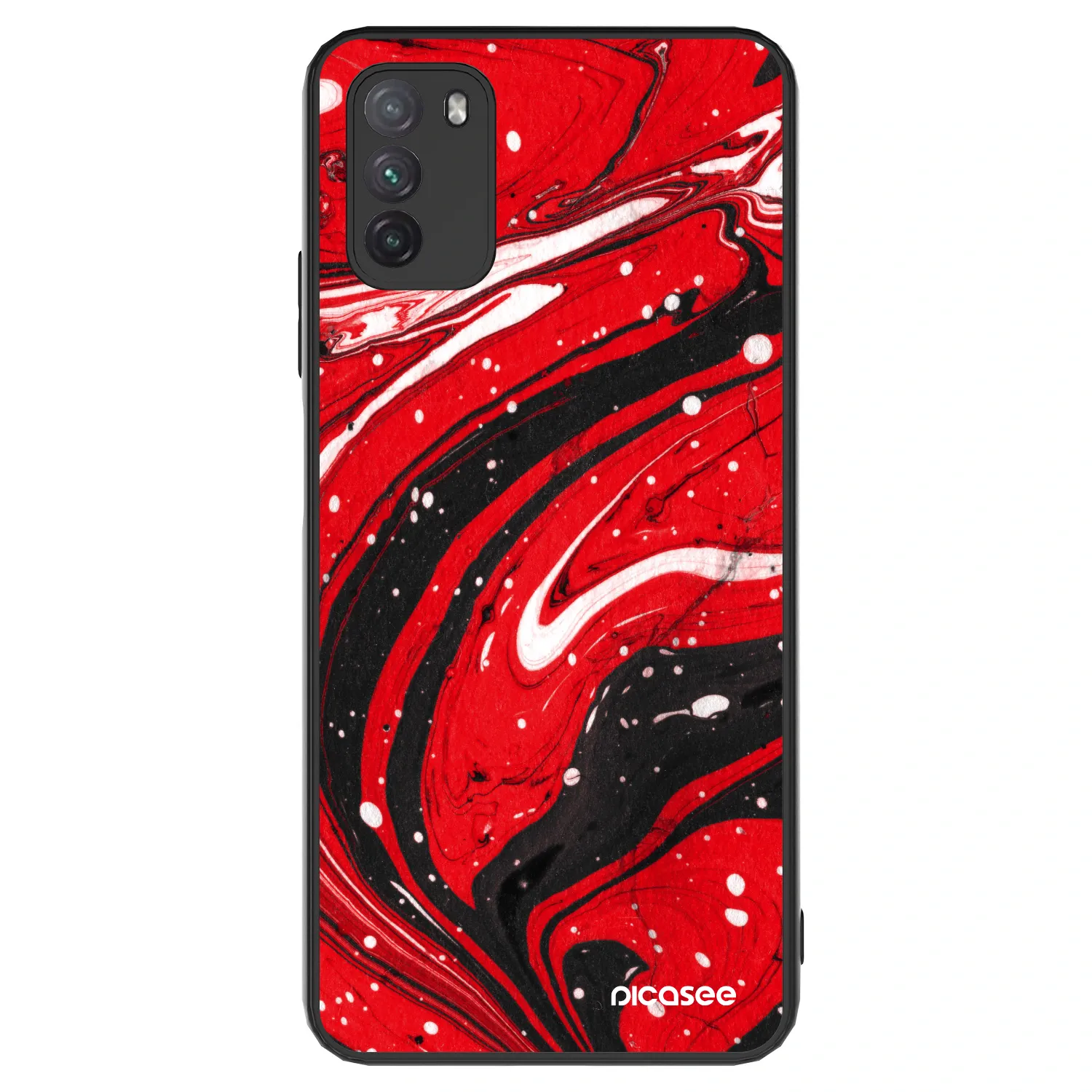 Picasee ULTIMATE CASE pentru Xiaomi Poco M3 - Red black