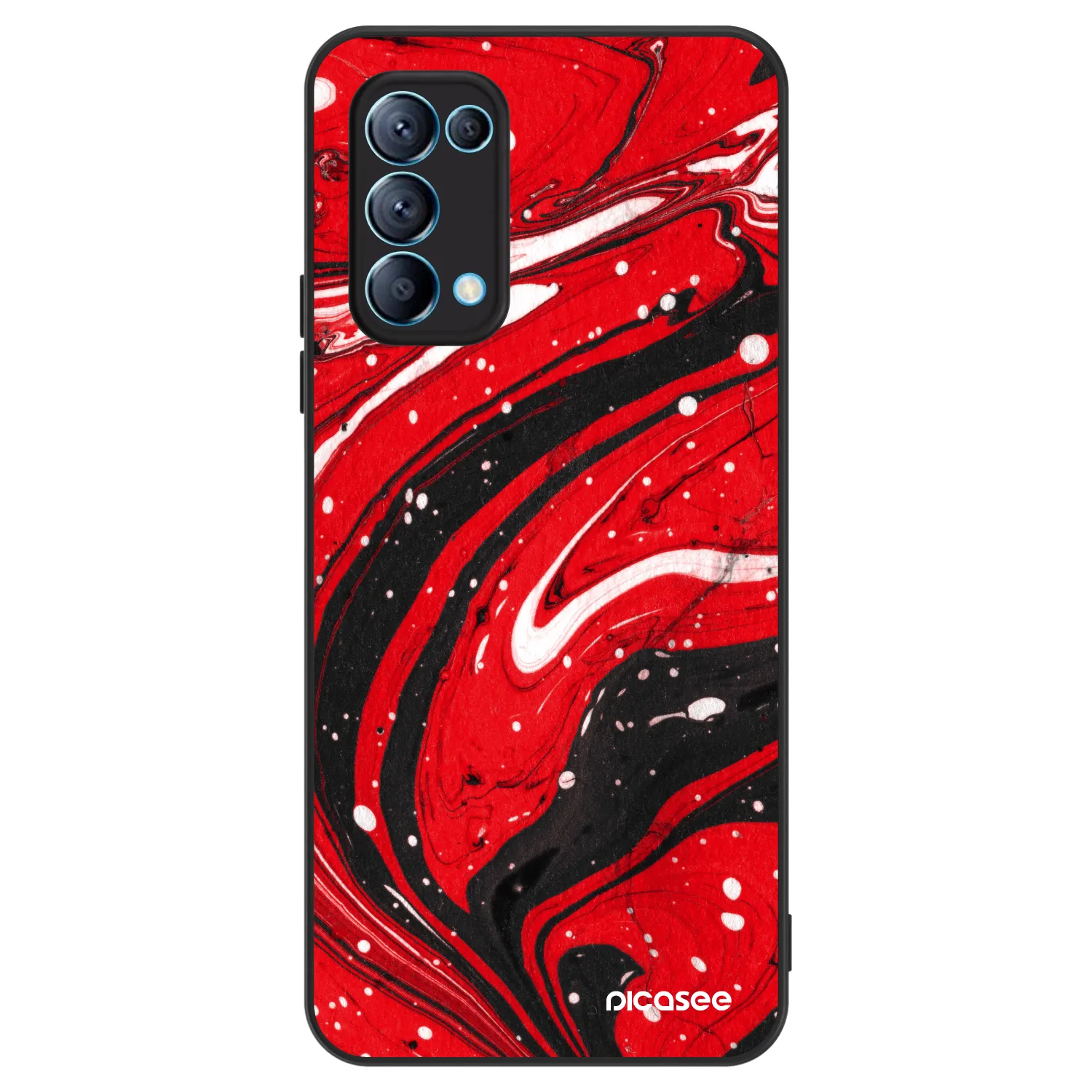 Picasee ULTIMATE CASE pentru OPPO Reno 5 5G - Red black