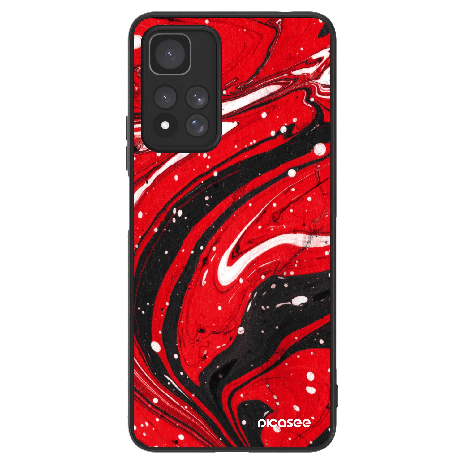 Picasee ULTIMATE CASE pentru Xiaomi Redmi Note 11 Pro+ 5G - Red black