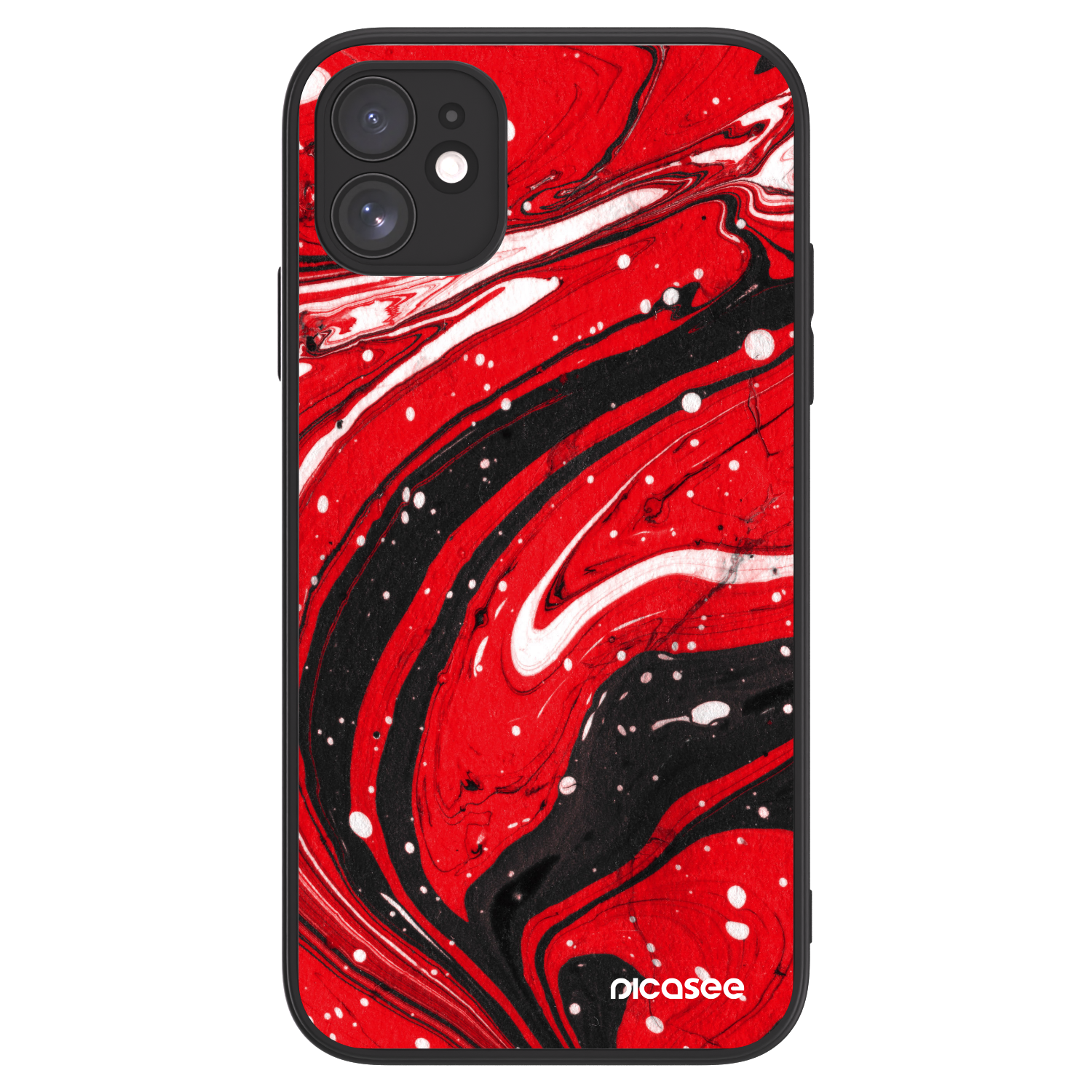 Picasee ULTIMATE CASE MagSafe pentru Apple iPhone 11 - Red black