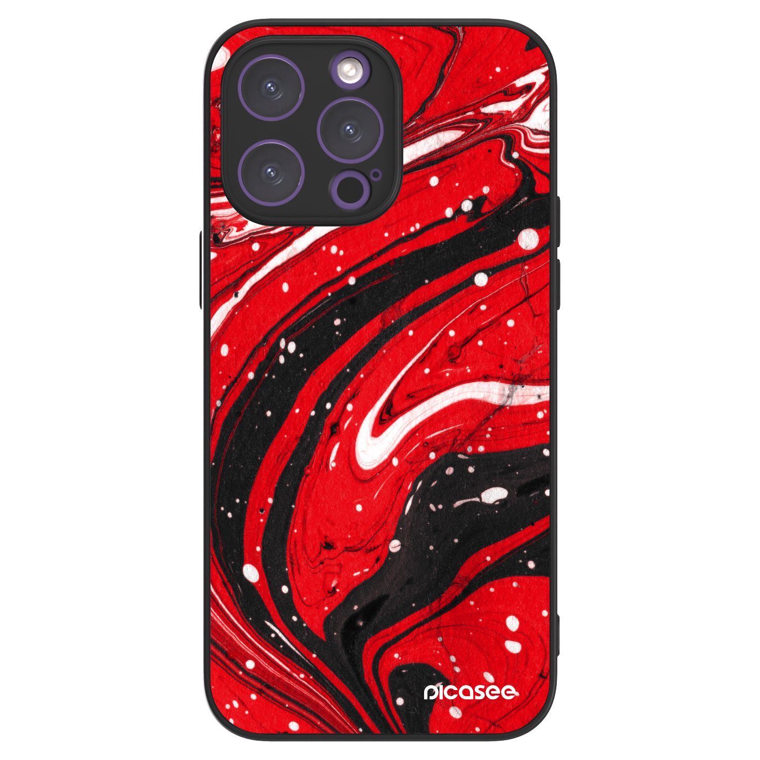 Picasee ULTIMATE CASE MagSafe pentru Apple iPhone 14 Pro Max - Red black