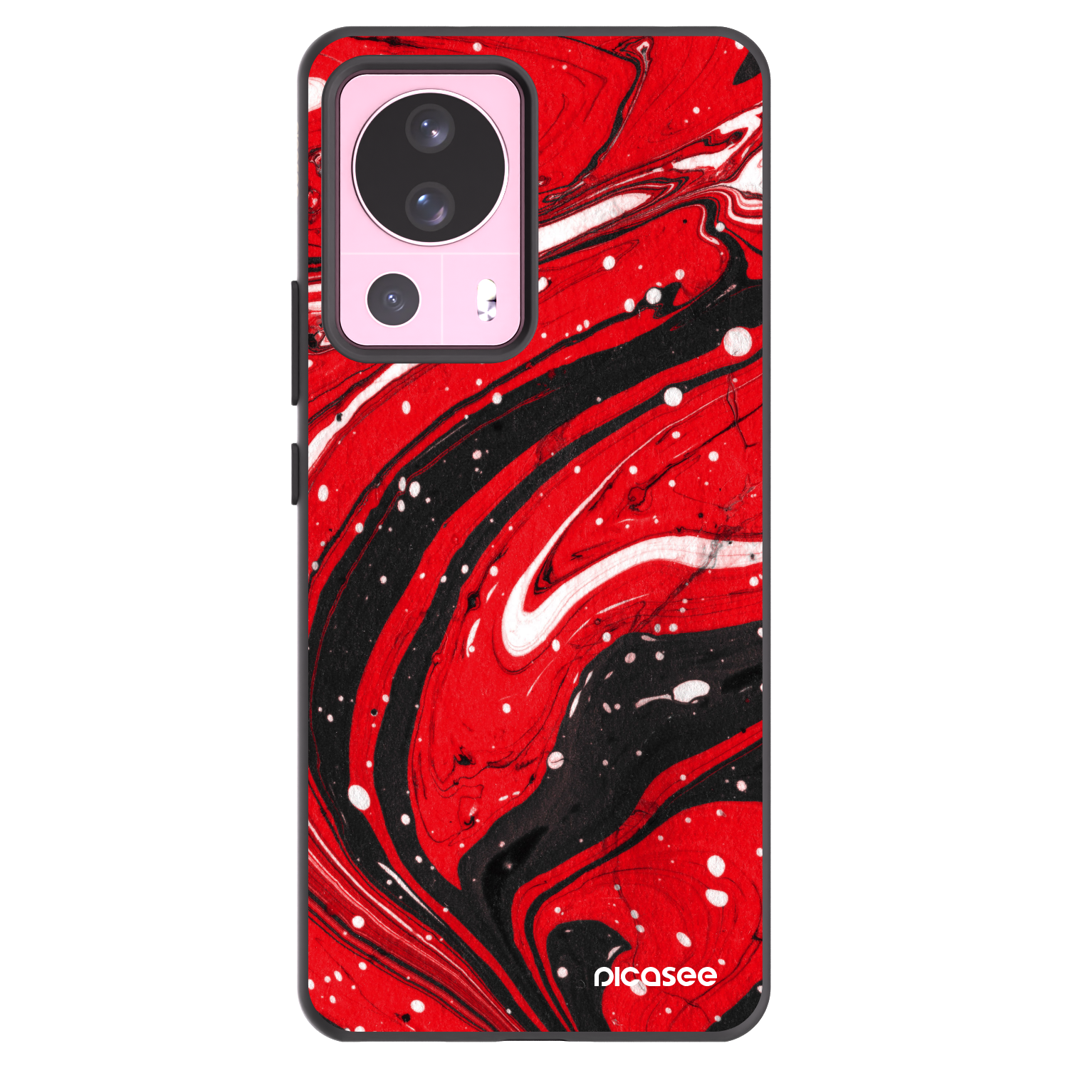 Picasee husă neagră din silicon pentru Xiaomi 13 Lite - Red black