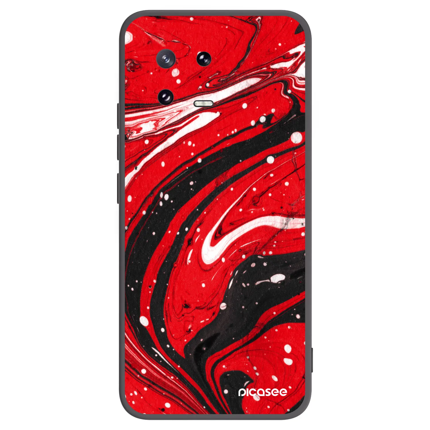Picasee husă neagră din silicon pentru Xiaomi 13 Pro - Red black