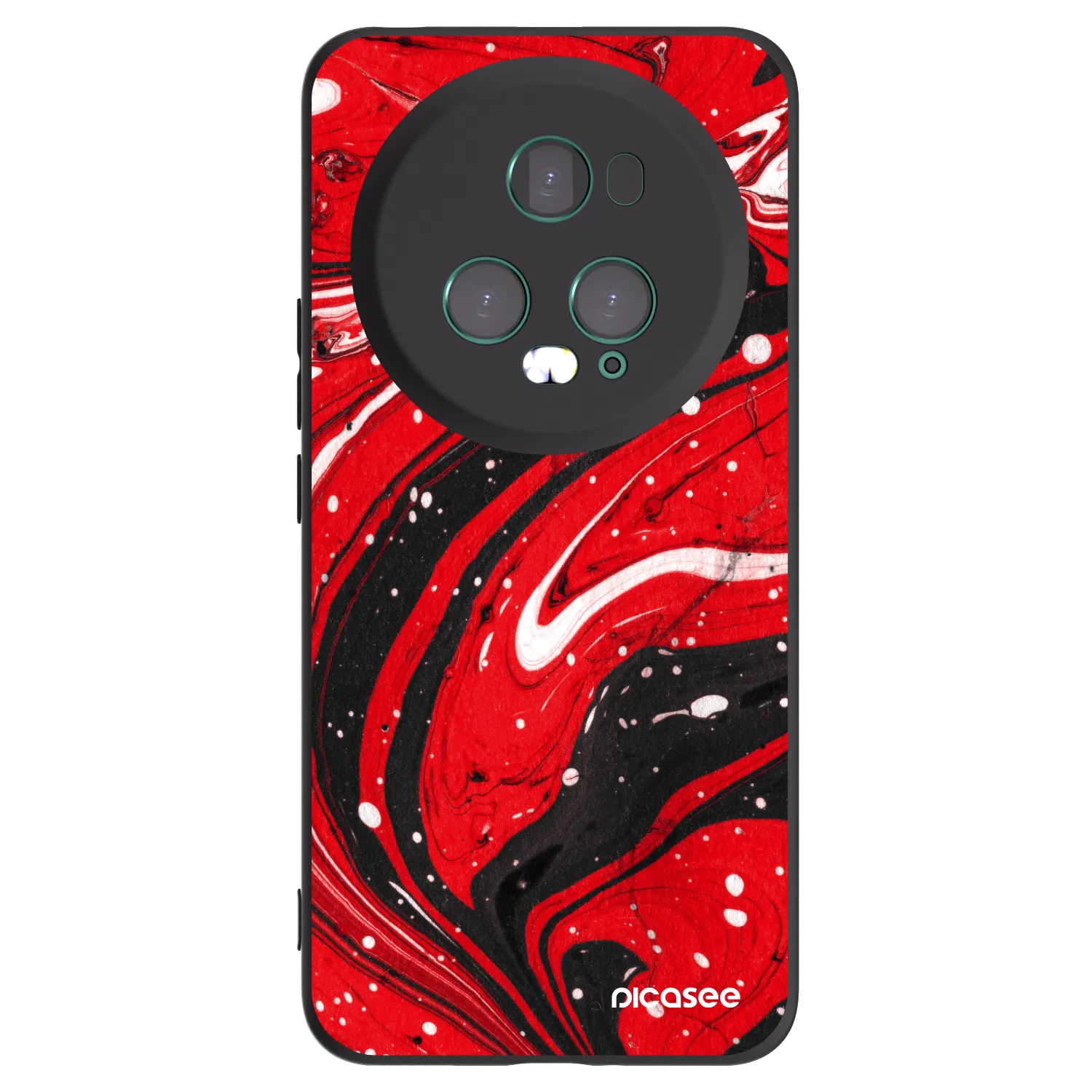 Picasee husă neagră din silicon pentru Honor Magic5 Pro - Red black