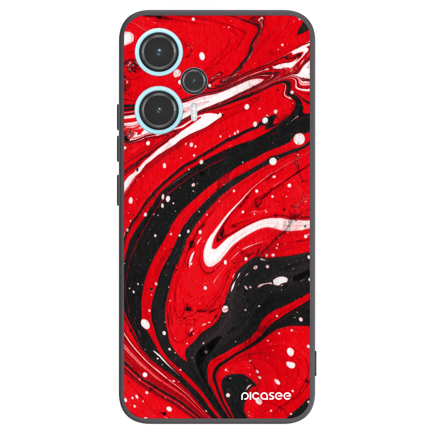 Picasee husă neagră din silicon pentru Xiaomi Poco F5 - Red black