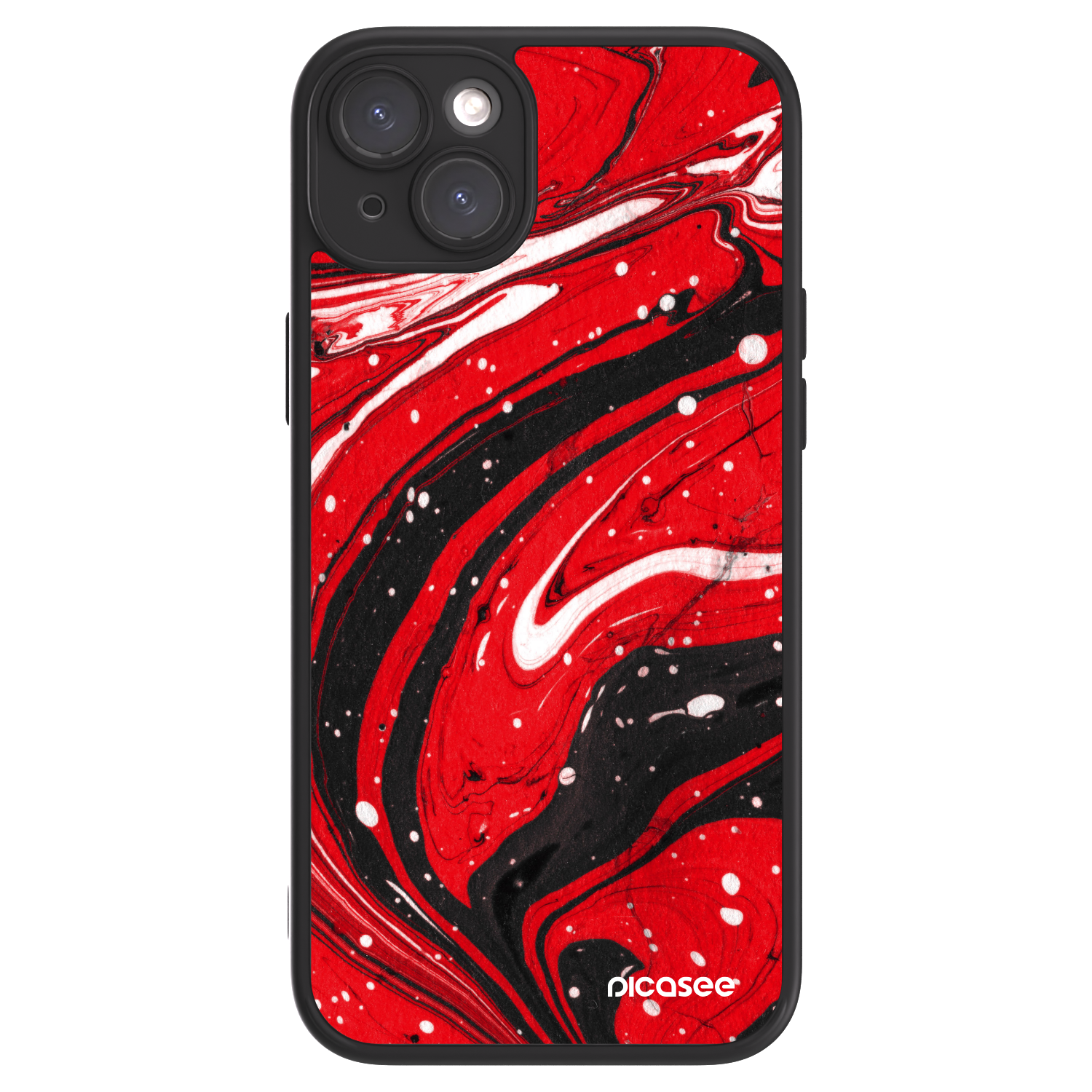Picasee ULTIMATE CASE pentru Apple iPhone 15 Plus - Red black