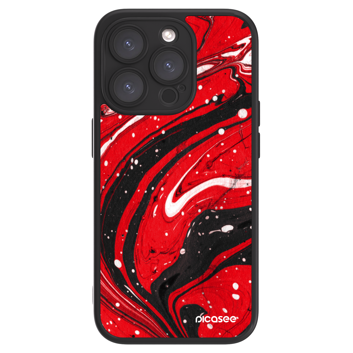 Picasee ULTIMATE CASE pentru Apple iPhone 15 Pro - Red black