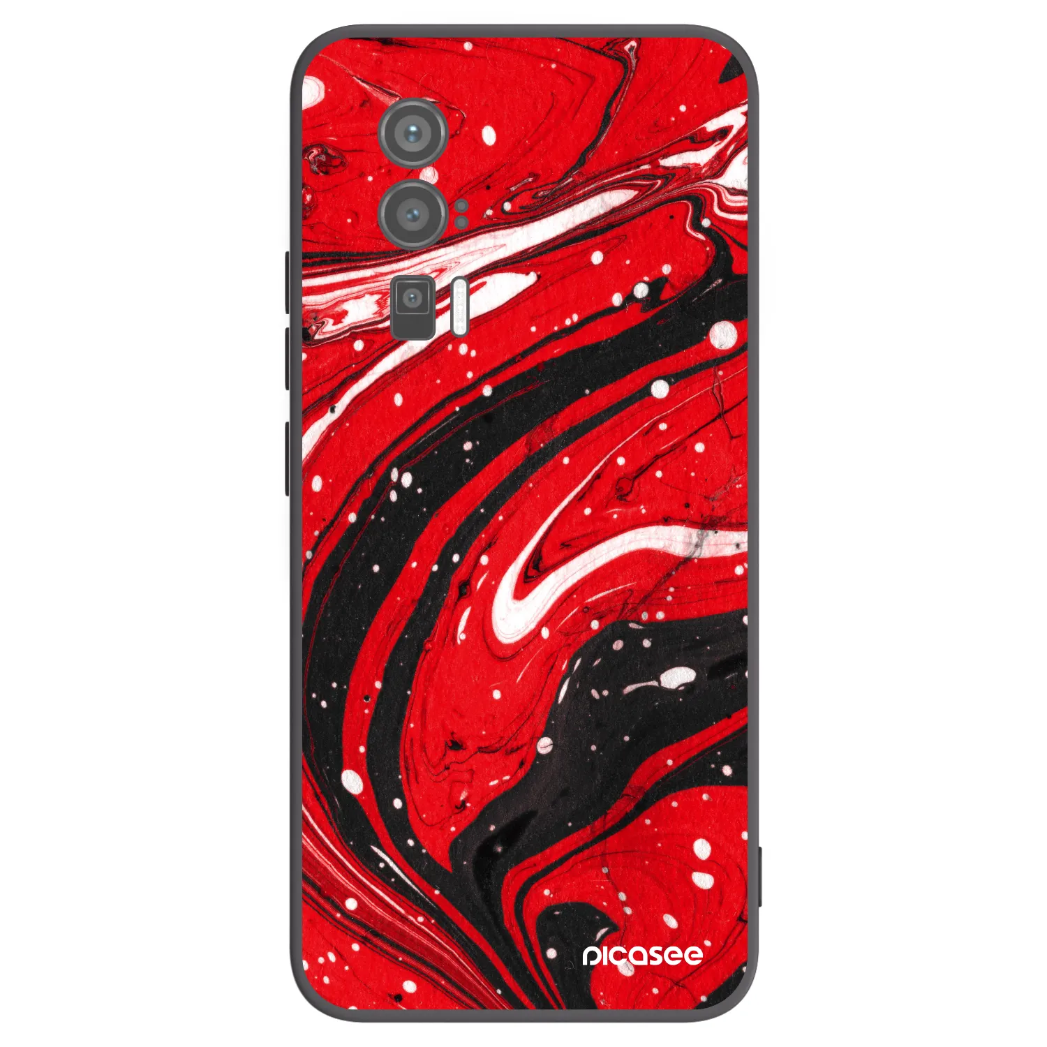 Picasee husă neagră din silicon pentru Xiaomi Poco F5 Pro 5G - Red black