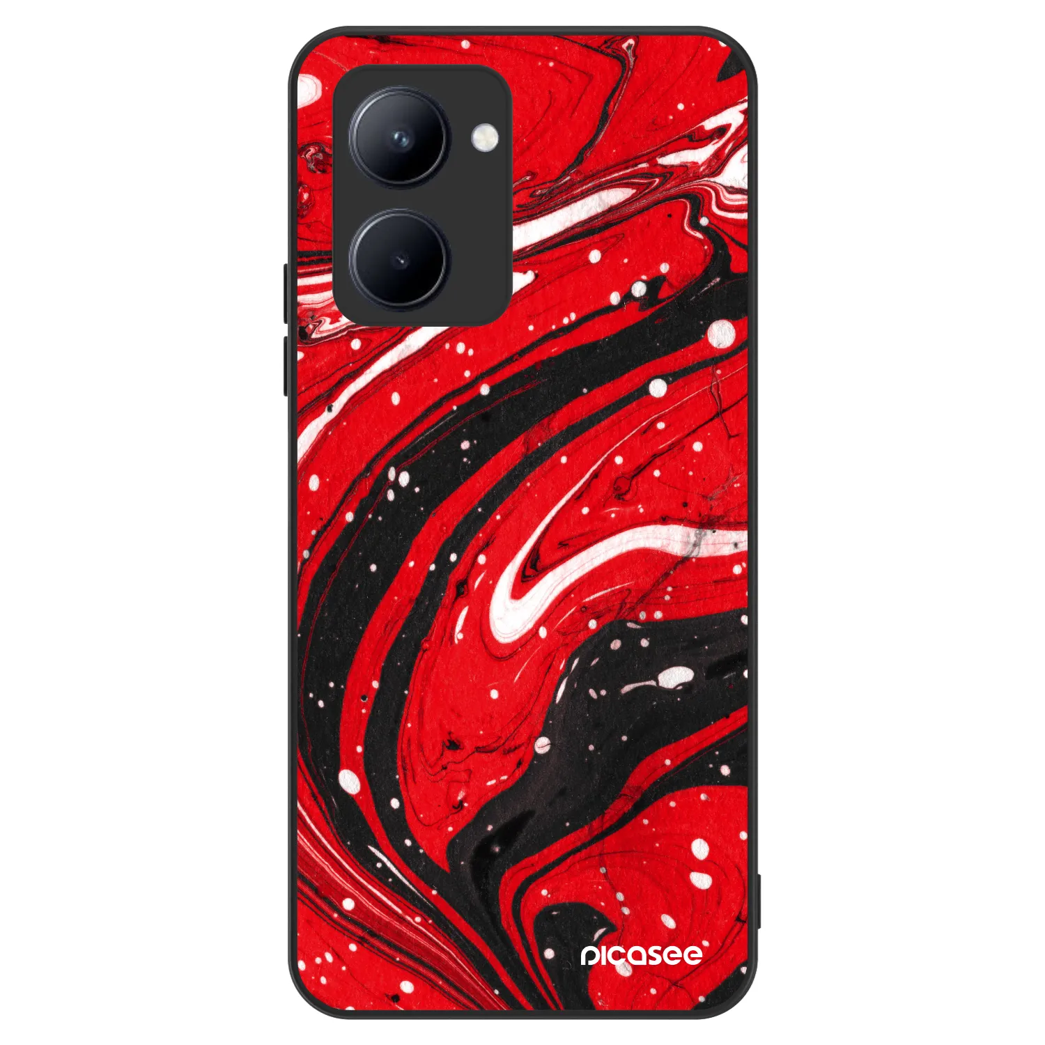 Picasee ULTIMATE CASE pentru Realme C33 (2023) - Red black