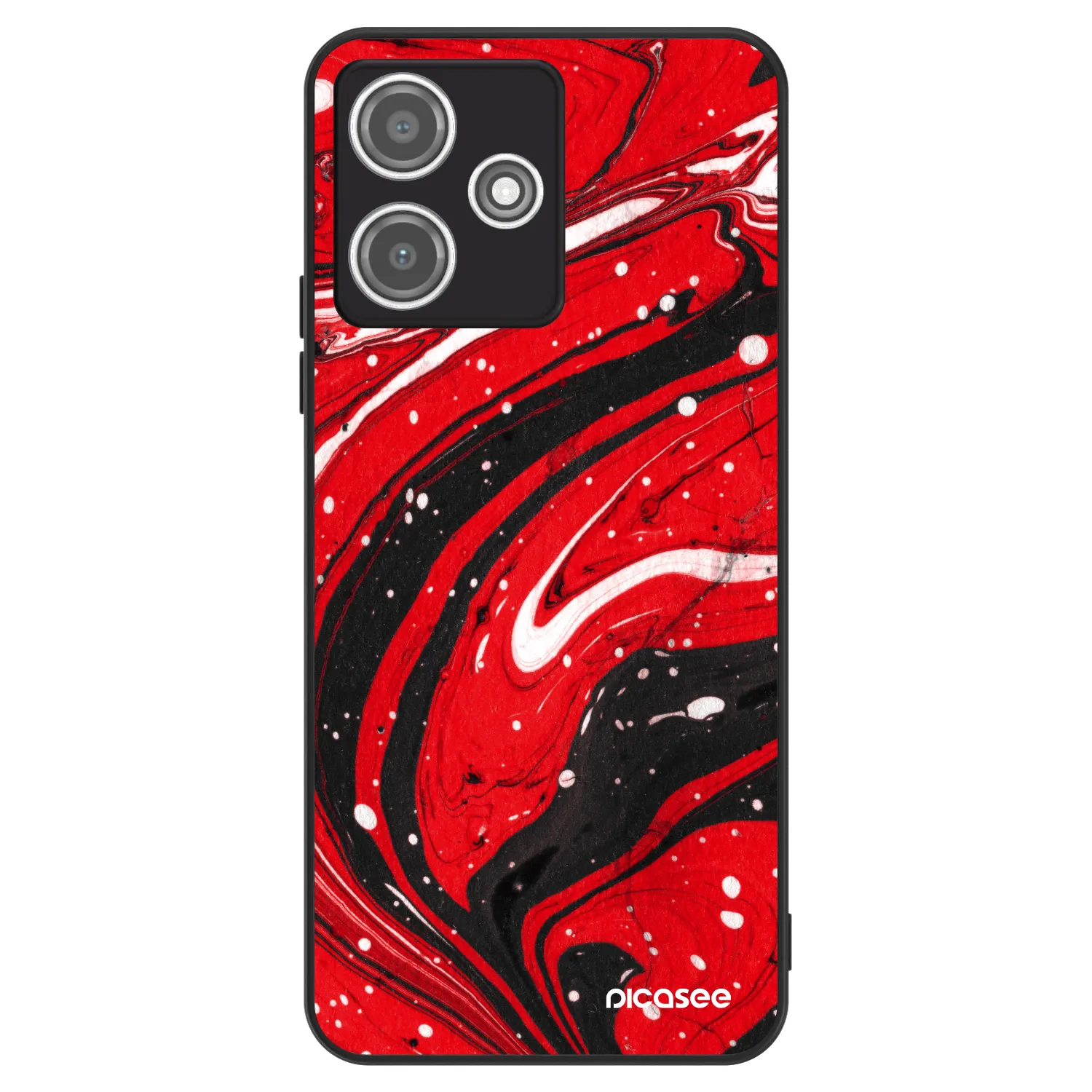 Picasee ULTIMATE CASE pentru Xiaomi Redmi 12 5G - Red black