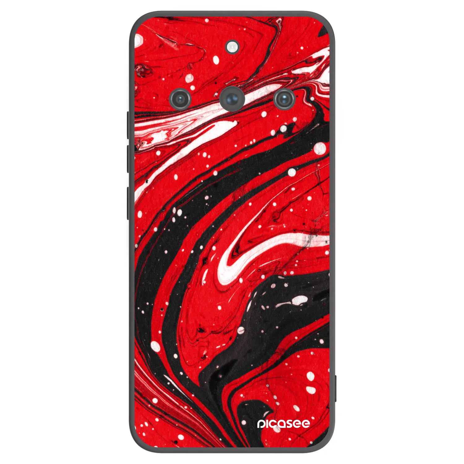 Picasee husă neagră din silicon pentru Realme 11 Pro+ - Red black