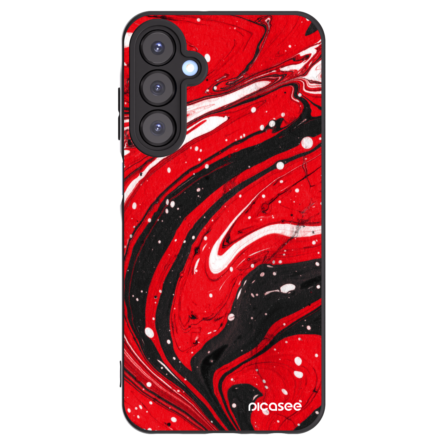 Picasee husă neagră din silicon pentru Samsung Galaxy A25 A256B 5G - Red black