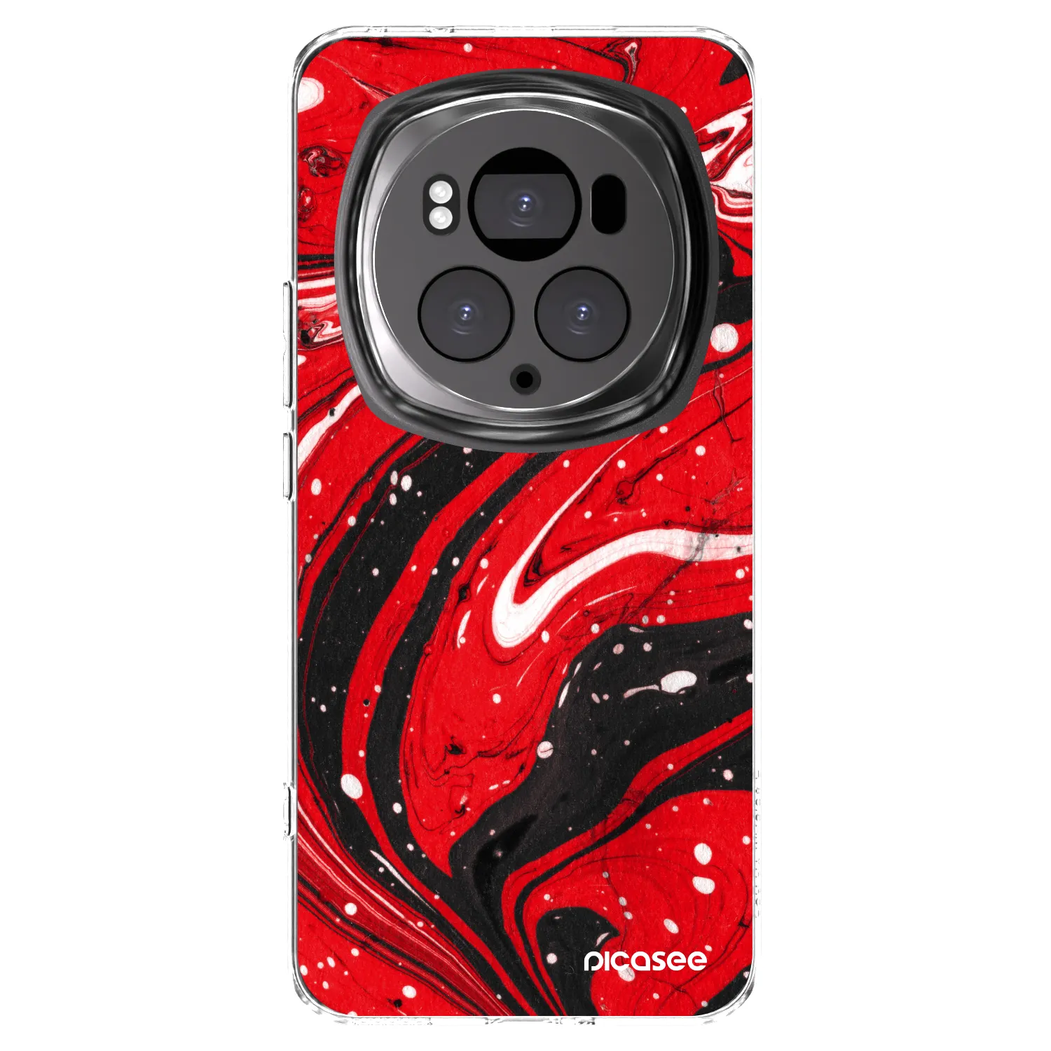 Picasee husă transparentă din silicon pentru Honor Magic6 Pro - Red black