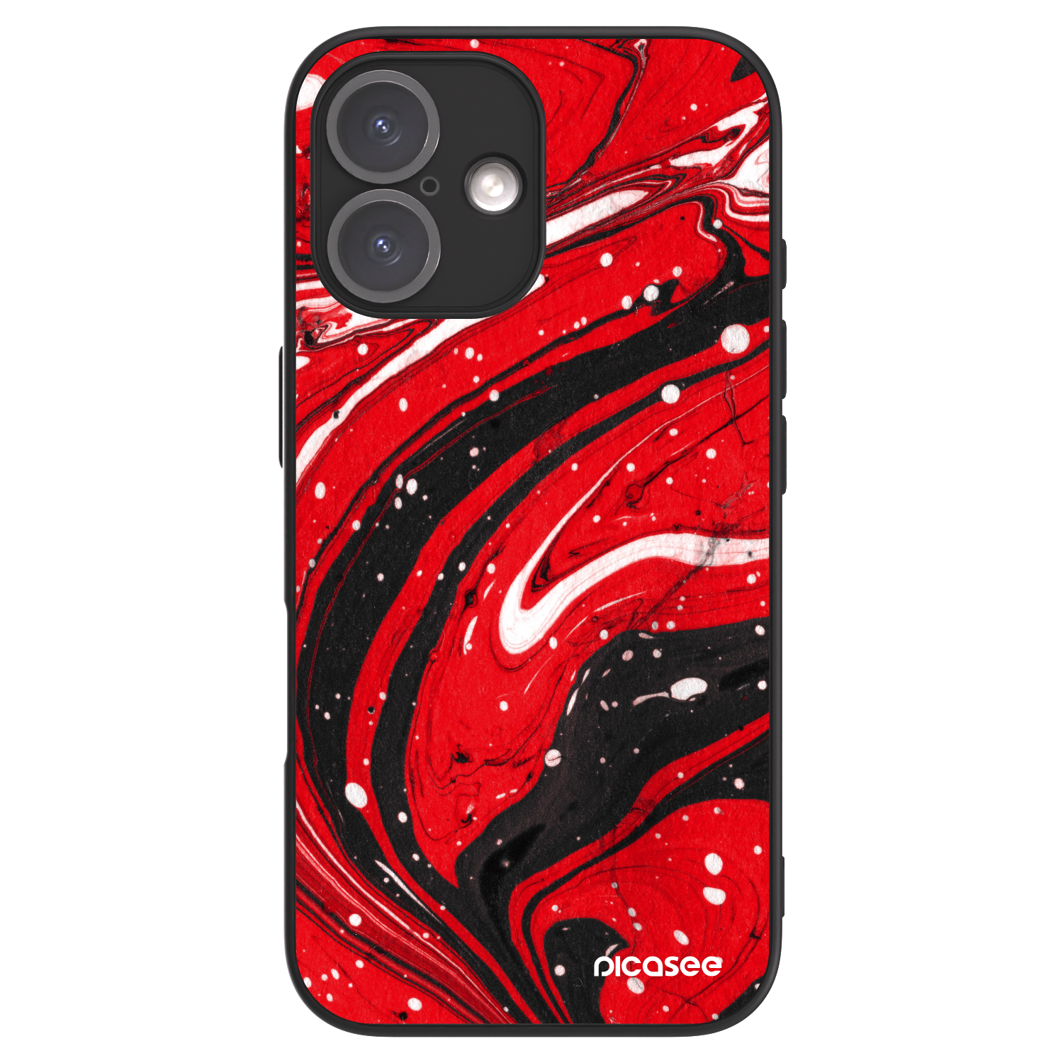 Picasee ULTIMATE CASE pentru Apple iPhone 16 - Red black