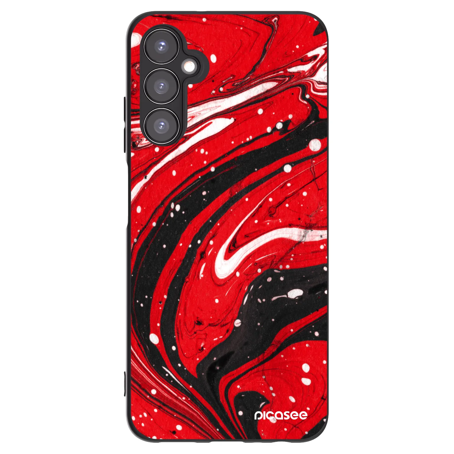 Picasee husă neagră din silicon pentru Samsung Galaxy A05s A057G - Red black