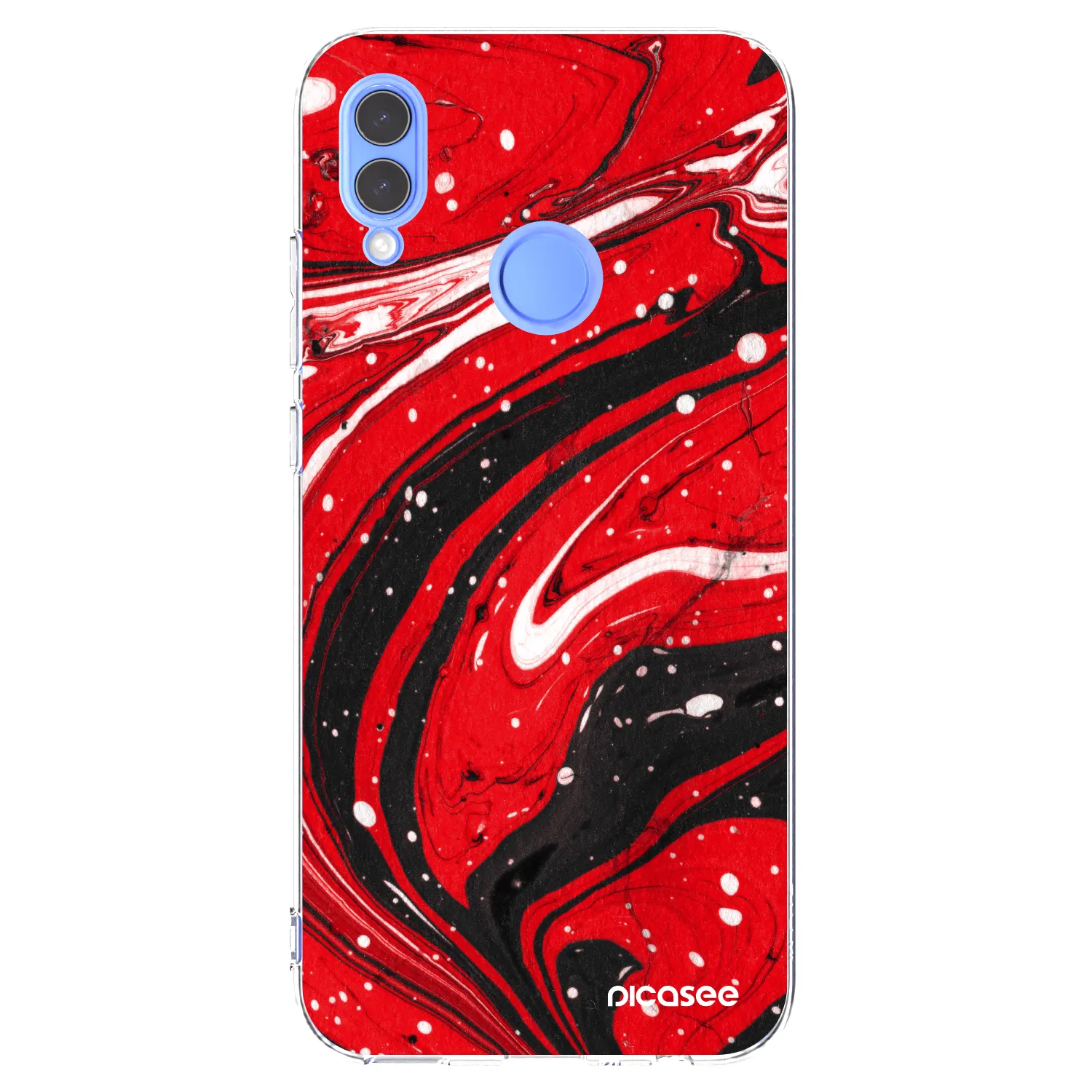 Picasee husă transparentă din silicon pentru Honor 10 Lite - Red black