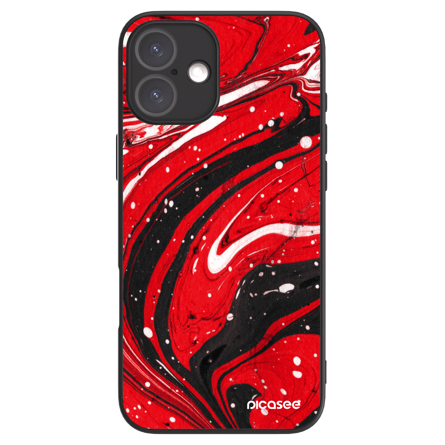 Picasee ULTIMATE CASE pentru Apple iPhone 16 Plus - Red black