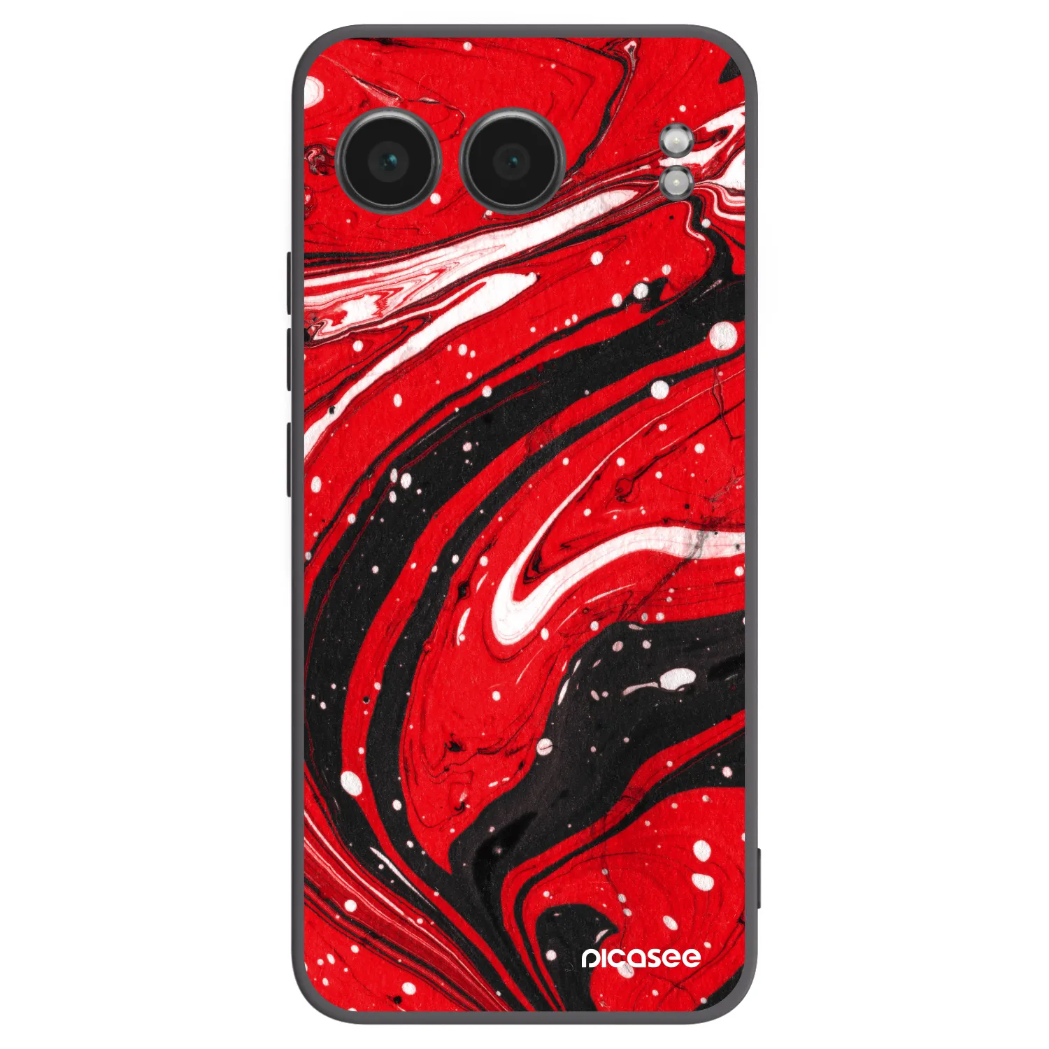 Picasee husă neagră din silicon pentru OnePlus Nord 4 - Red black