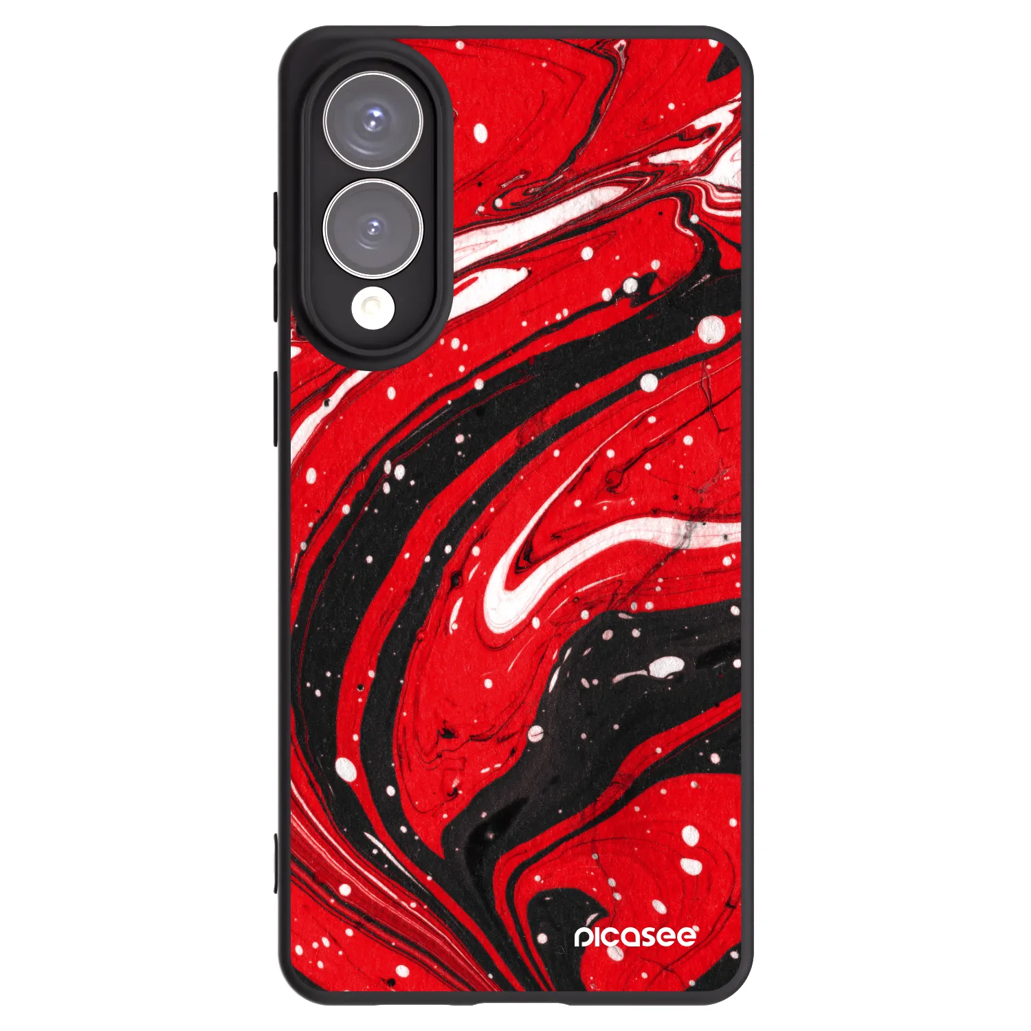Picasee husă neagră din silicon pentru Samsung Galaxy S25 Edge 5G - Red black