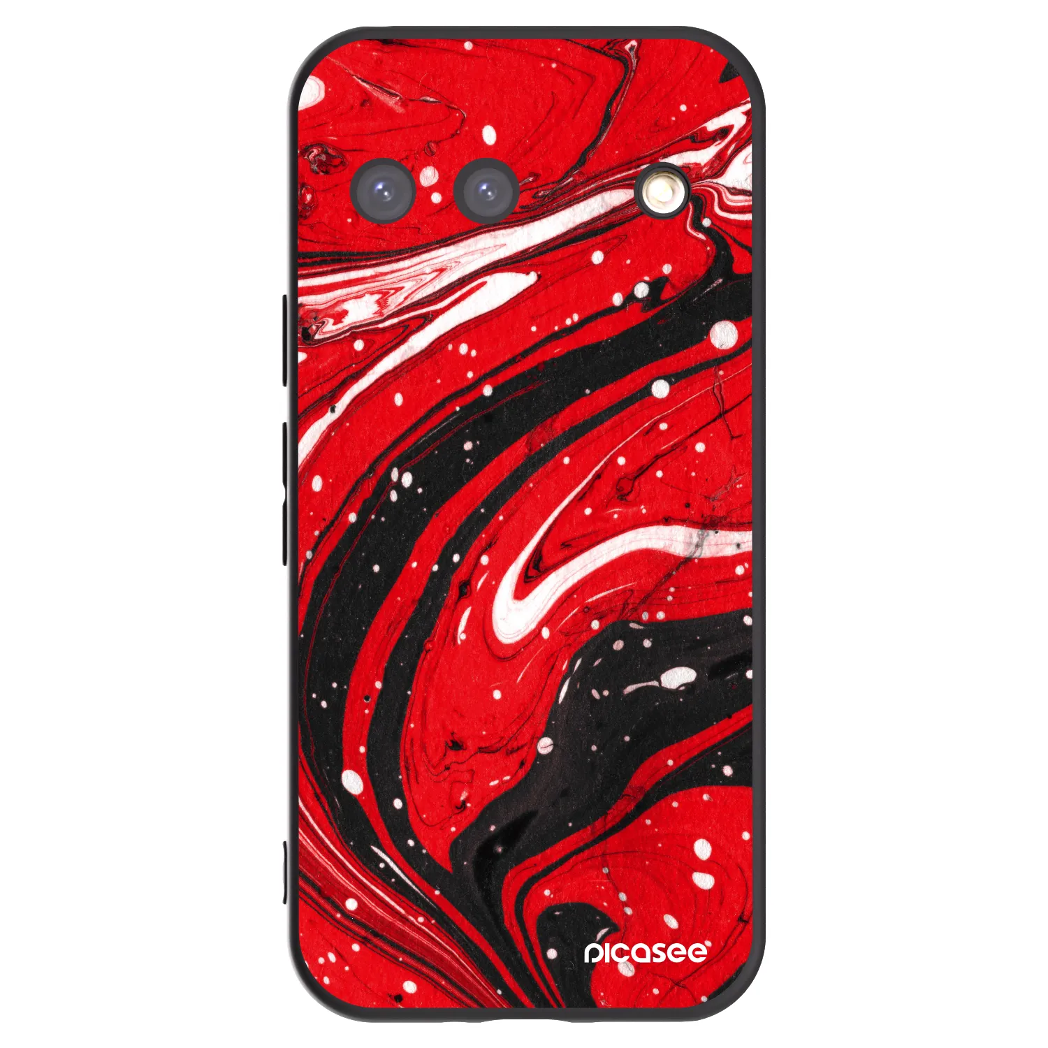 Picasee husă neagră din silicon pentru Google Pixel 9 - Red black
