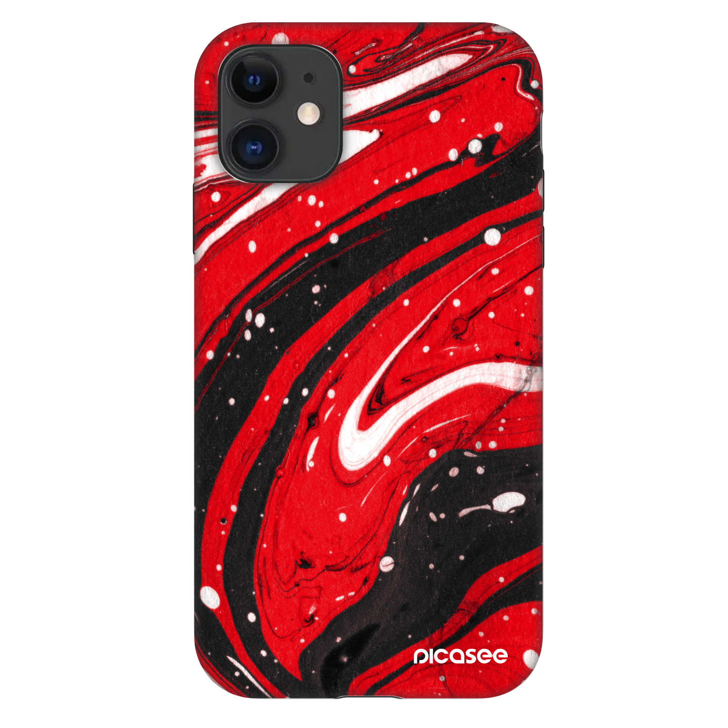 Picasee Fashion Case pentru Apple iPhone 11 - Red black