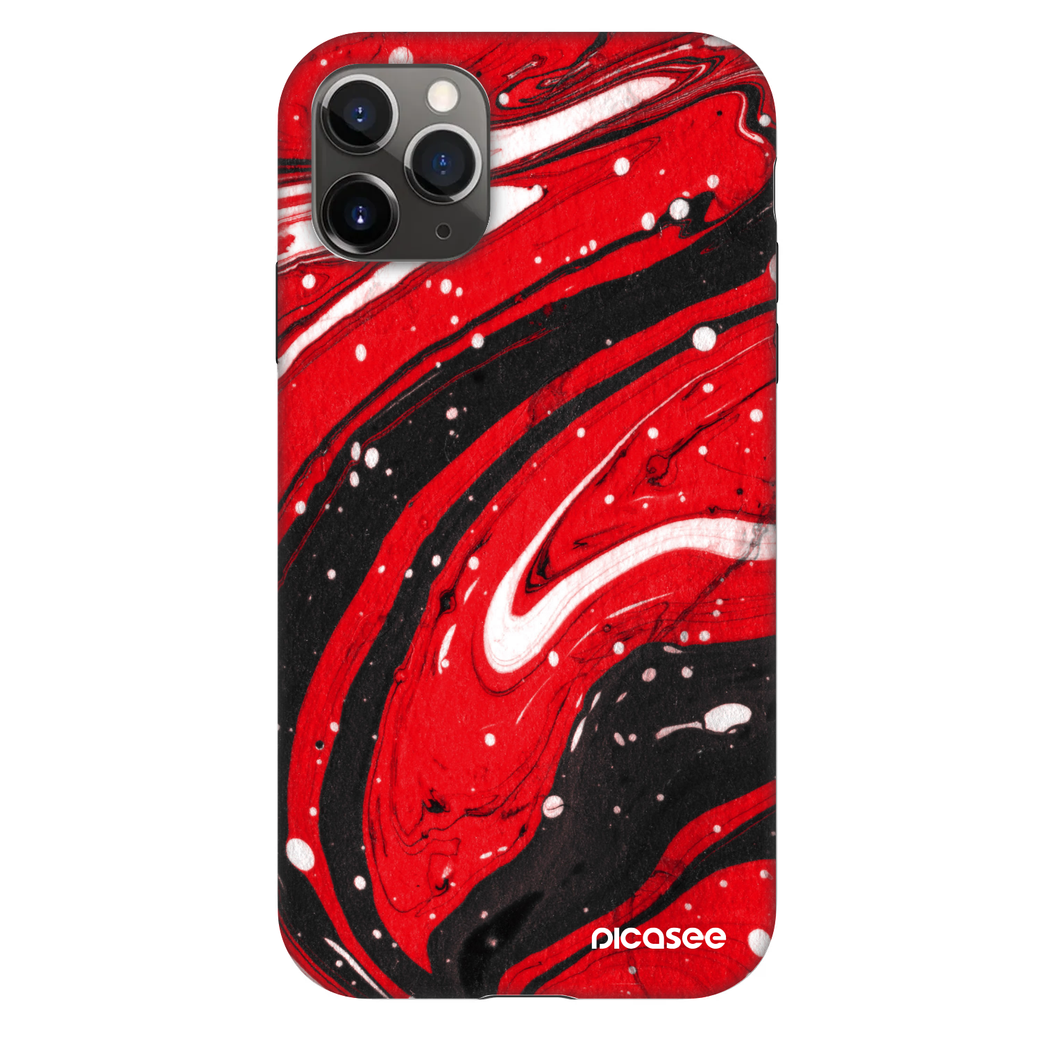 Picasee Fashion Case pentru Apple iPhone 11 Pro - Red black