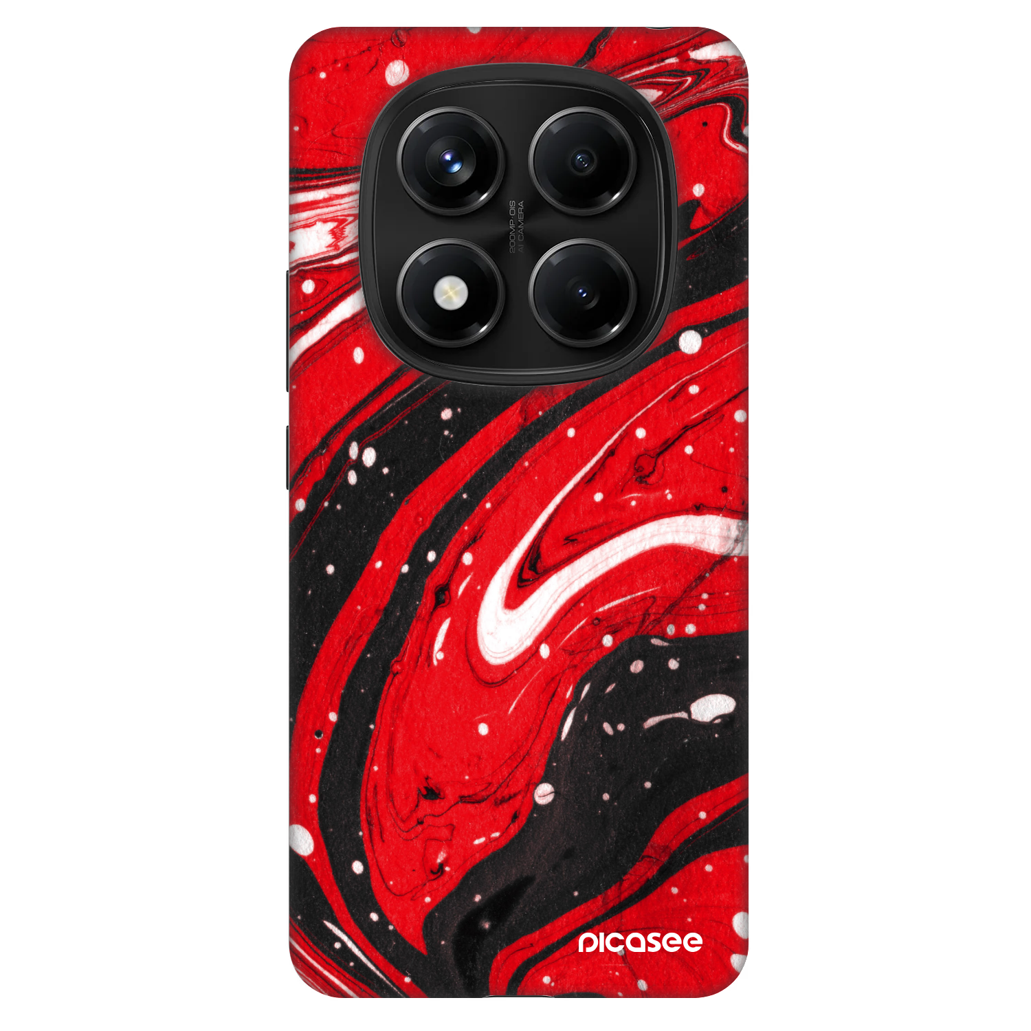 Picasee Fashion Case pentru Xiaomi Redmi Note 14 Pro 5G - Red black