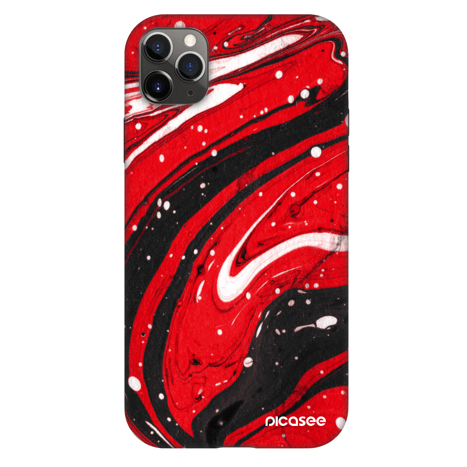 Picasee Fashion Case pentru Apple iPhone 11 Pro Max - Red black