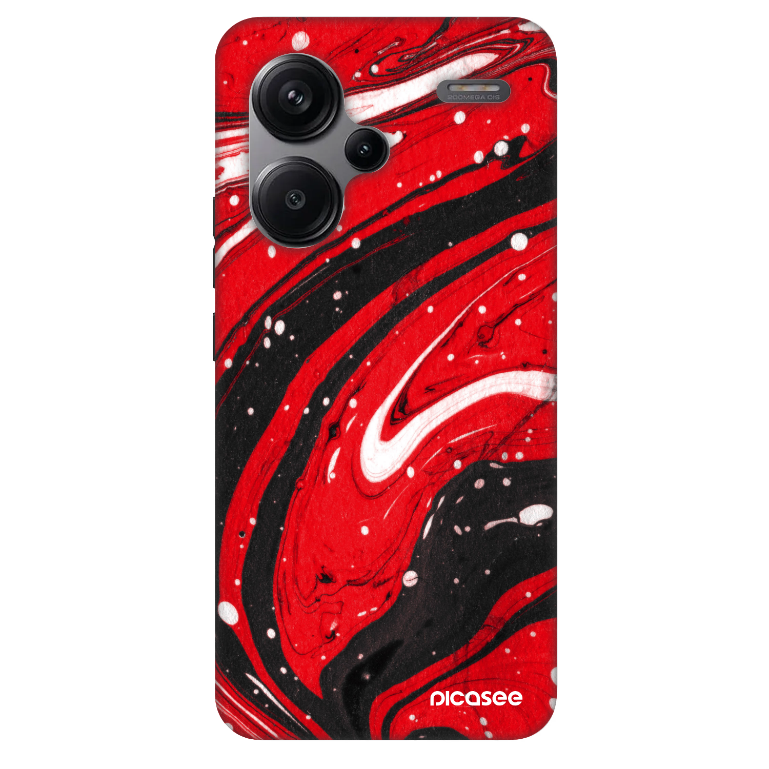 Picasee Fashion Case pentru Xiaomi Redmi Note 13 Pro+ 5G - Red black