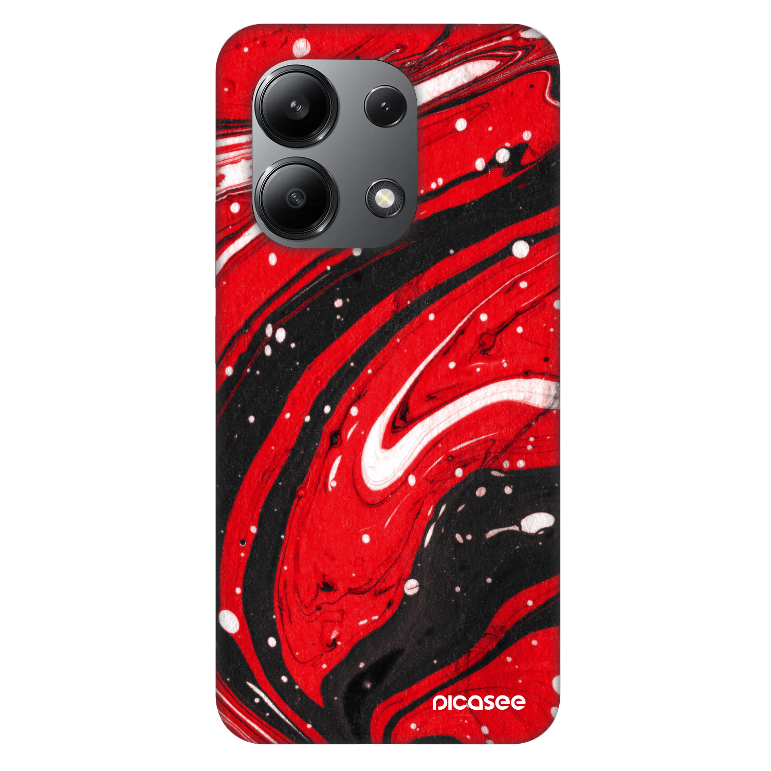 Picasee Fashion Case pentru Xiaomi Redmi Note 13 4G - Red black