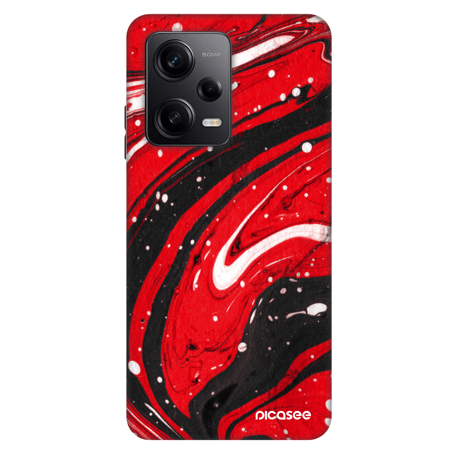 Picasee Fashion Case pentru Xiaomi Redmi Note 12 Pro+ 5G - Red black
