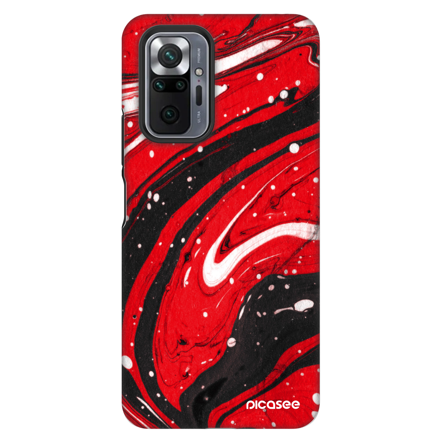 Picasee Fashion Case pentru Xiaomi Redmi Note 10 Pro - Red black
