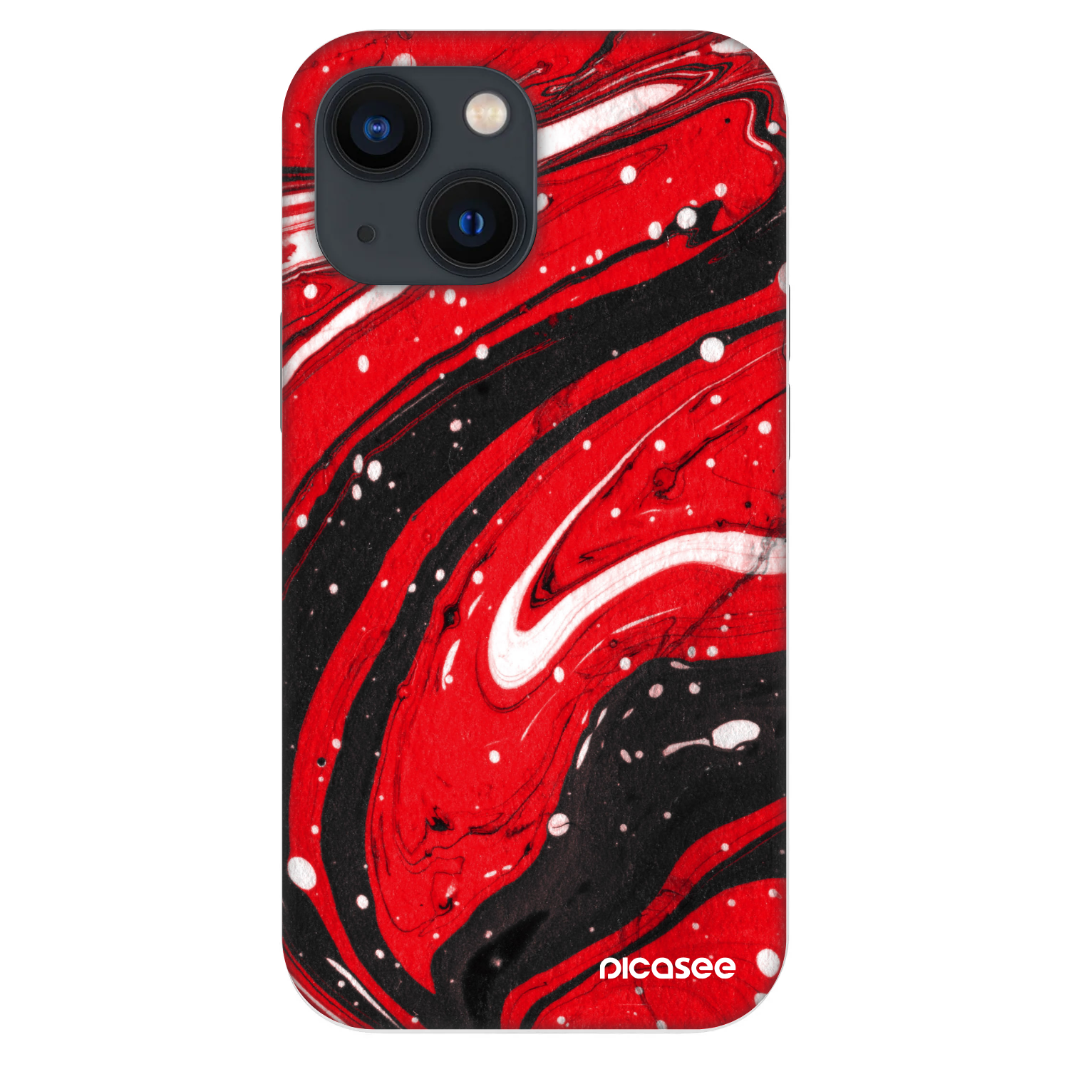 Picasee Fashion Case pentru Apple iPhone 13 mini - Red black
