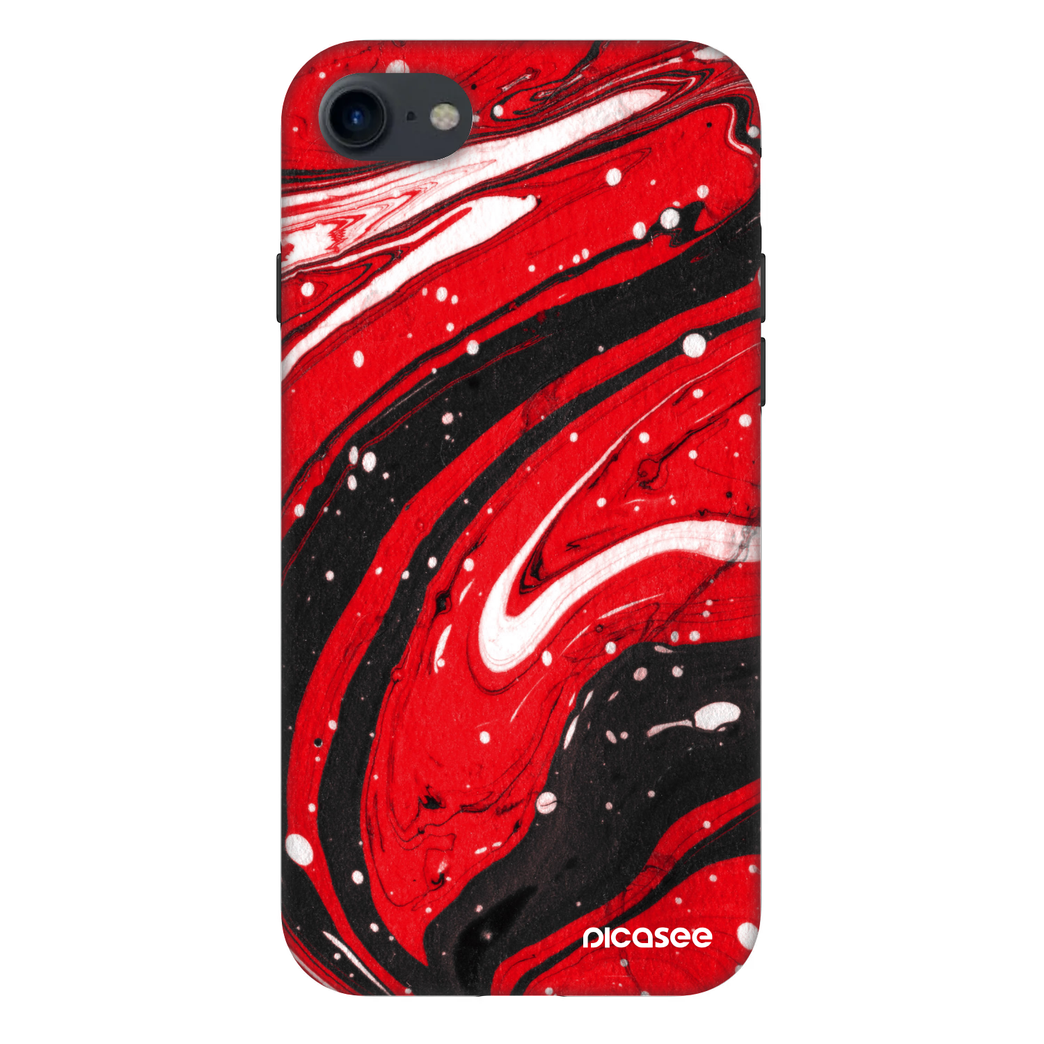 Picasee Fashion Case pentru Apple iPhone 8 - Red black