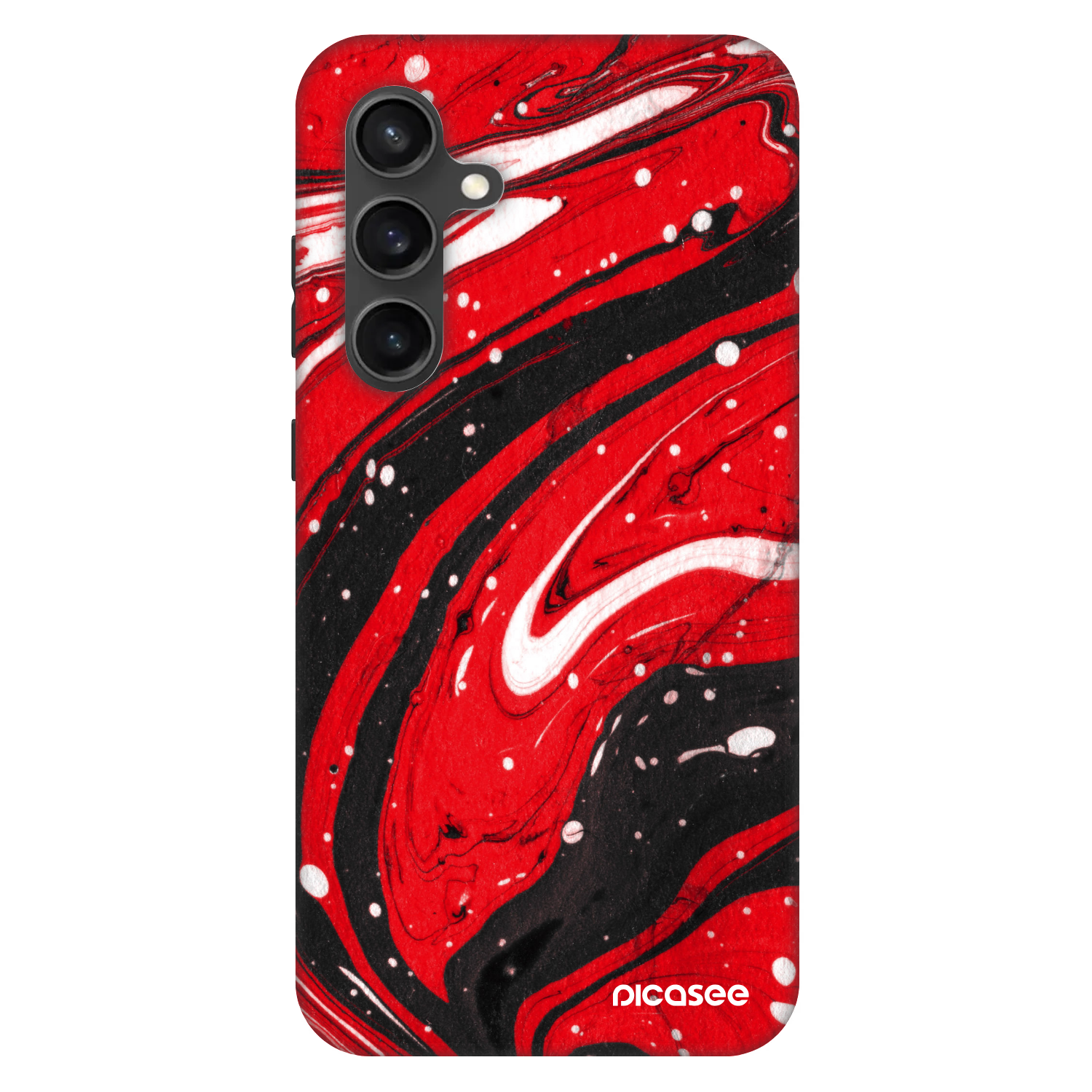 Picasee Fashion Case pentru Samsung Galaxy S24 FE S721B - Red black