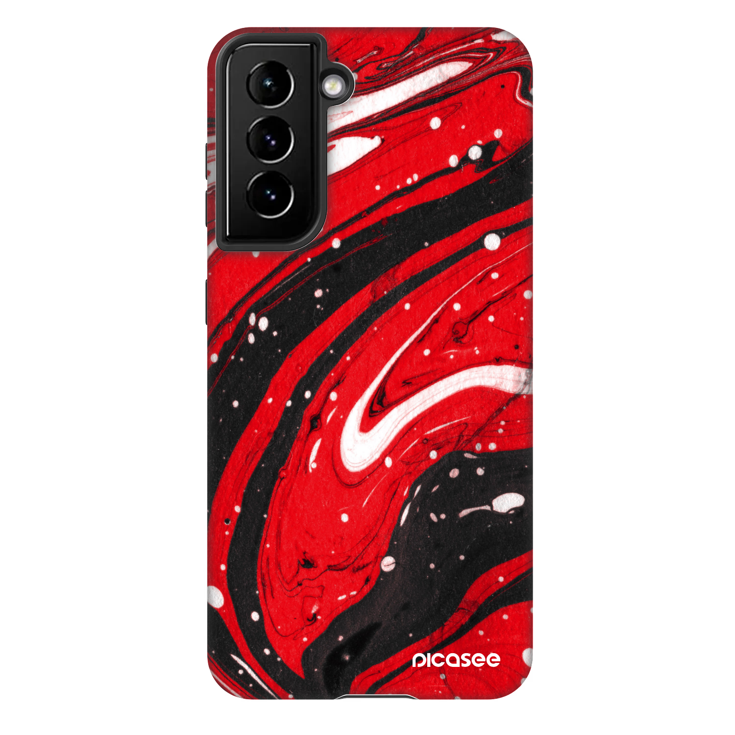 Picasee Fashion Case pentru Samsung Galaxy S21 5G G991B - Red black