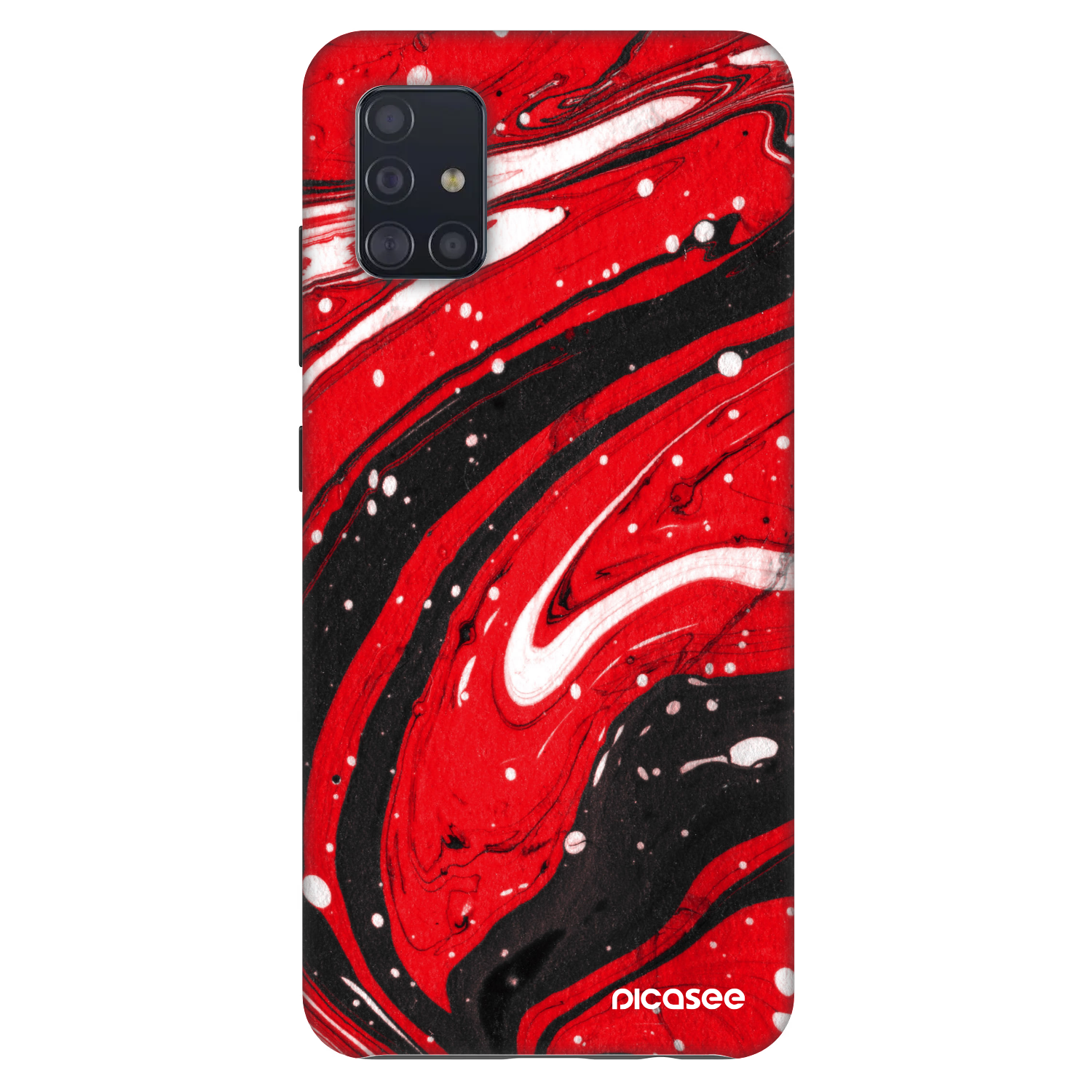Picasee Fashion Case pentru Samsung Galaxy A51 A515F - Red black