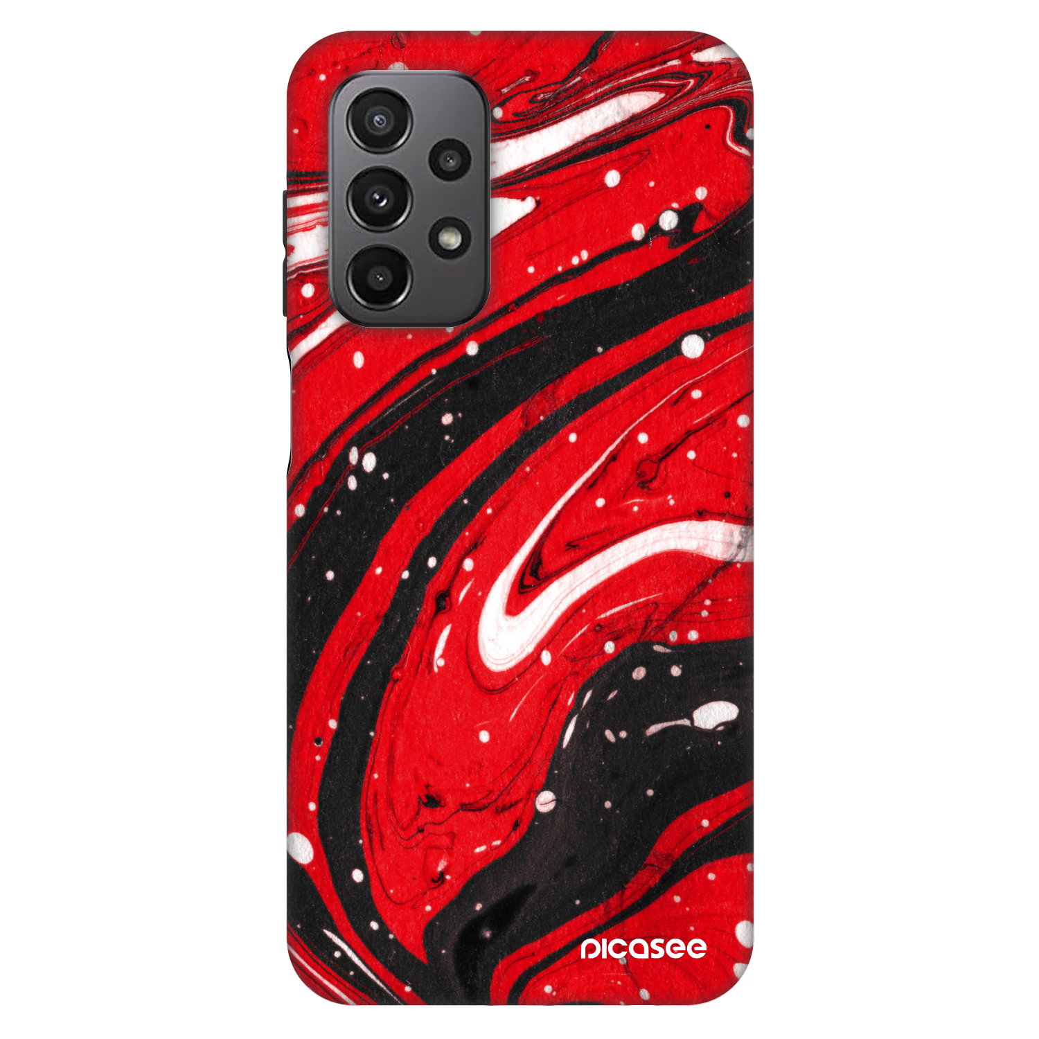 Picasee Fashion Case pentru Samsung Galaxy A23 A236B 5G - Red black