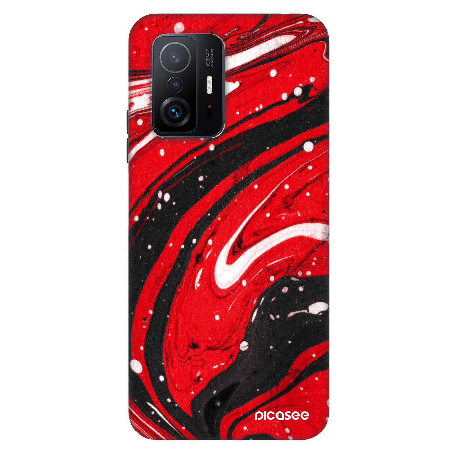 Picasee Fashion Case pentru Xiaomi 11T - Red black