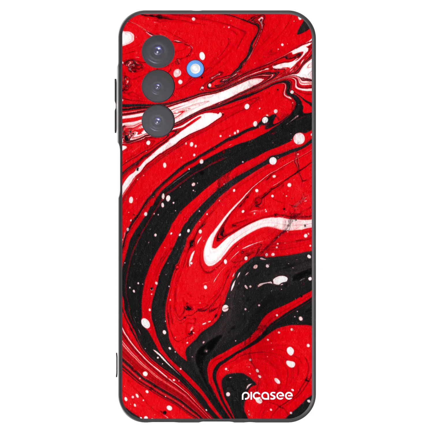 Picasee husă neagră din silicon pentru Samsung Galaxy A17 5G - Red black
