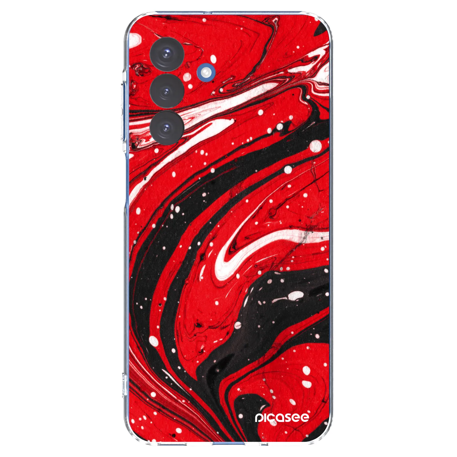 Picasee husă transparentă din silicon pentru Samsung Galaxy A17 5G - Red black
