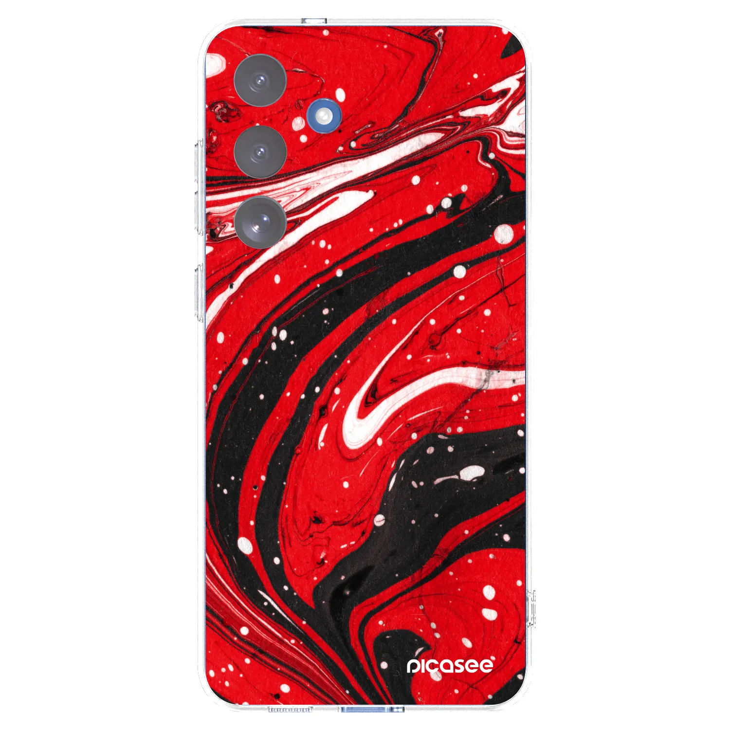 Picasee husă transparentă din silicon pentru Samsung Galaxy S25 FE 5G - Red black