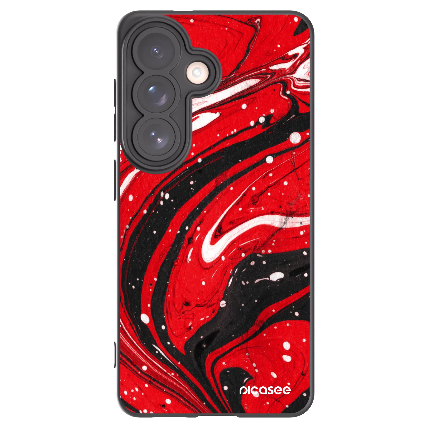 Picasee husă neagră din silicon pentru Samsung Galaxy S26 - Red black